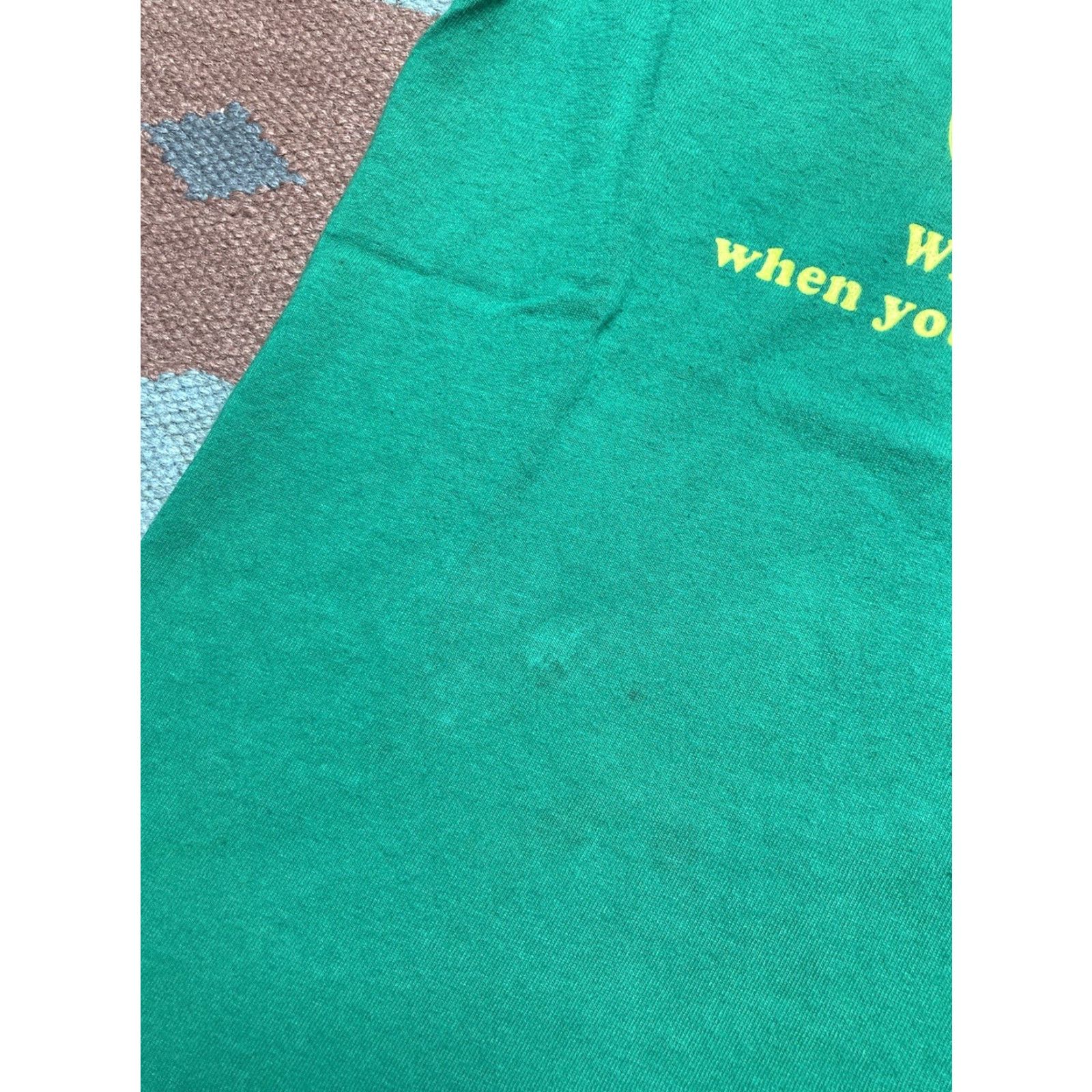 John Deere VINTAGE John Deere T-Shirt Men Small Green Why run like deer when you can swim like a fish Fish theme Shirts 90s Mens Size US S / EU 44-46 / 1 - 3 Thumbnail