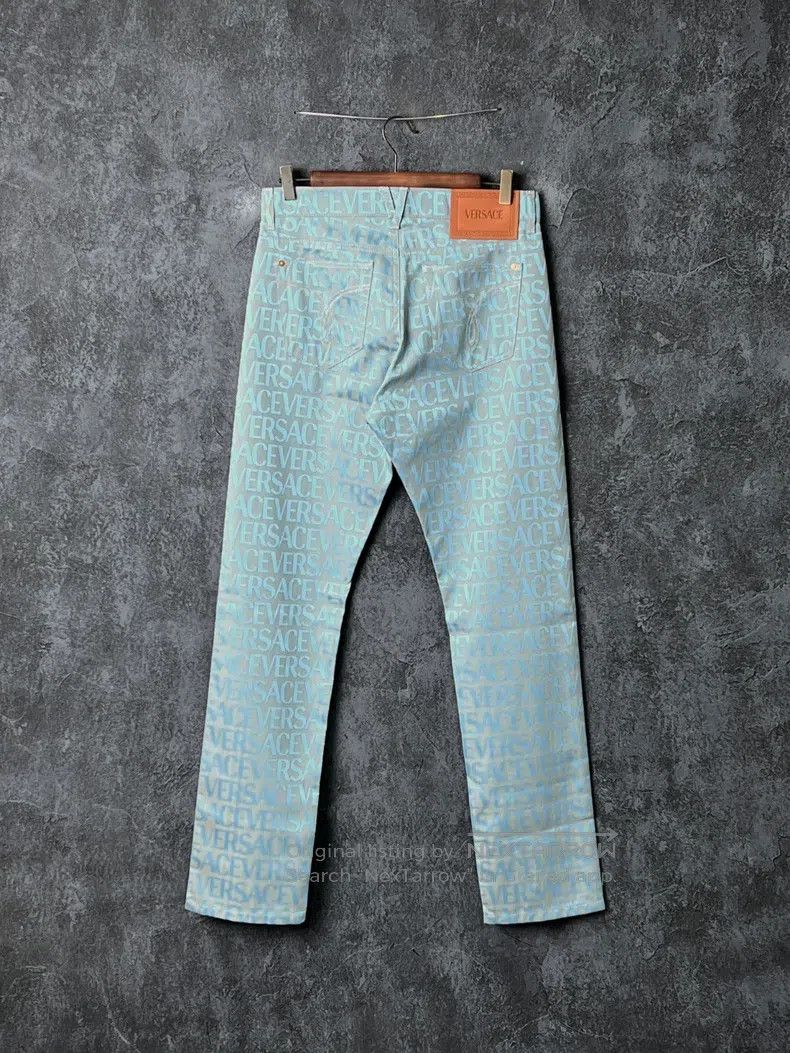 Versace Versace Blue full print jeans Size US 30 / EU 46 - 2 Thumbnail