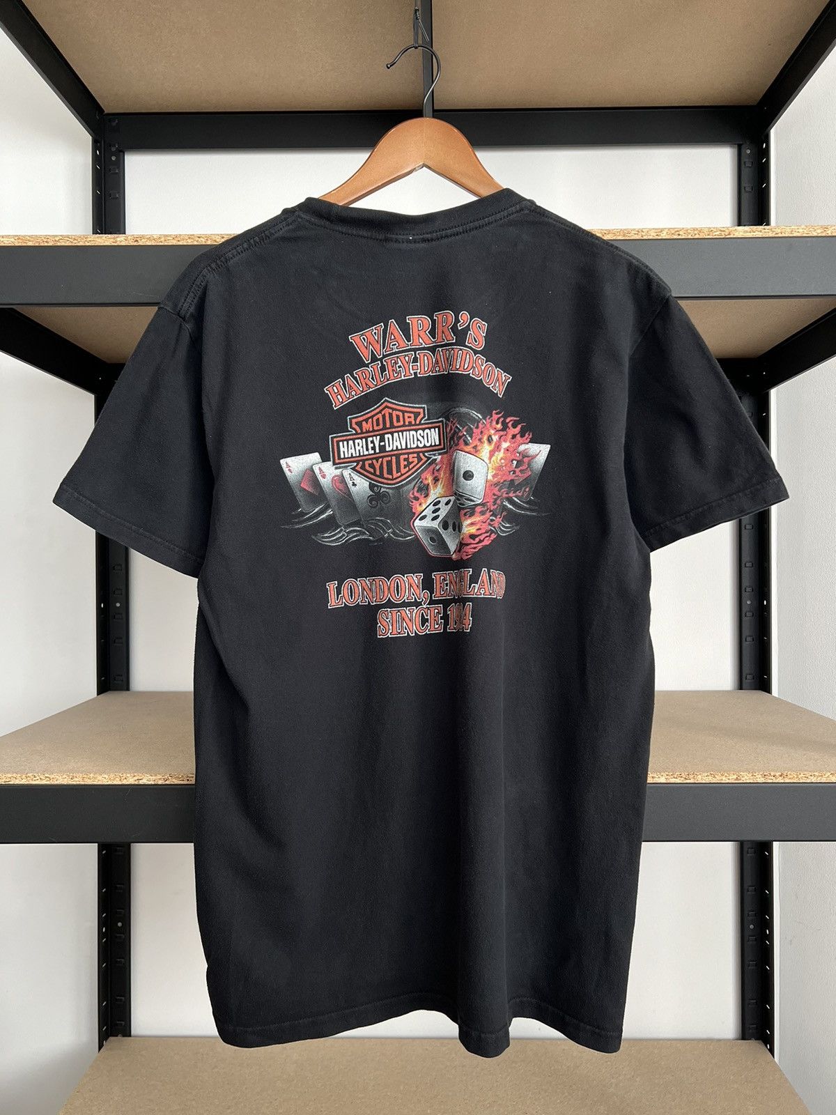 Harley Davidson Vintage 2010 Harley Davidson Eagle Pocket Black T-shirt Size US L / EU 52-54 / 3 - 4 Thumbnail