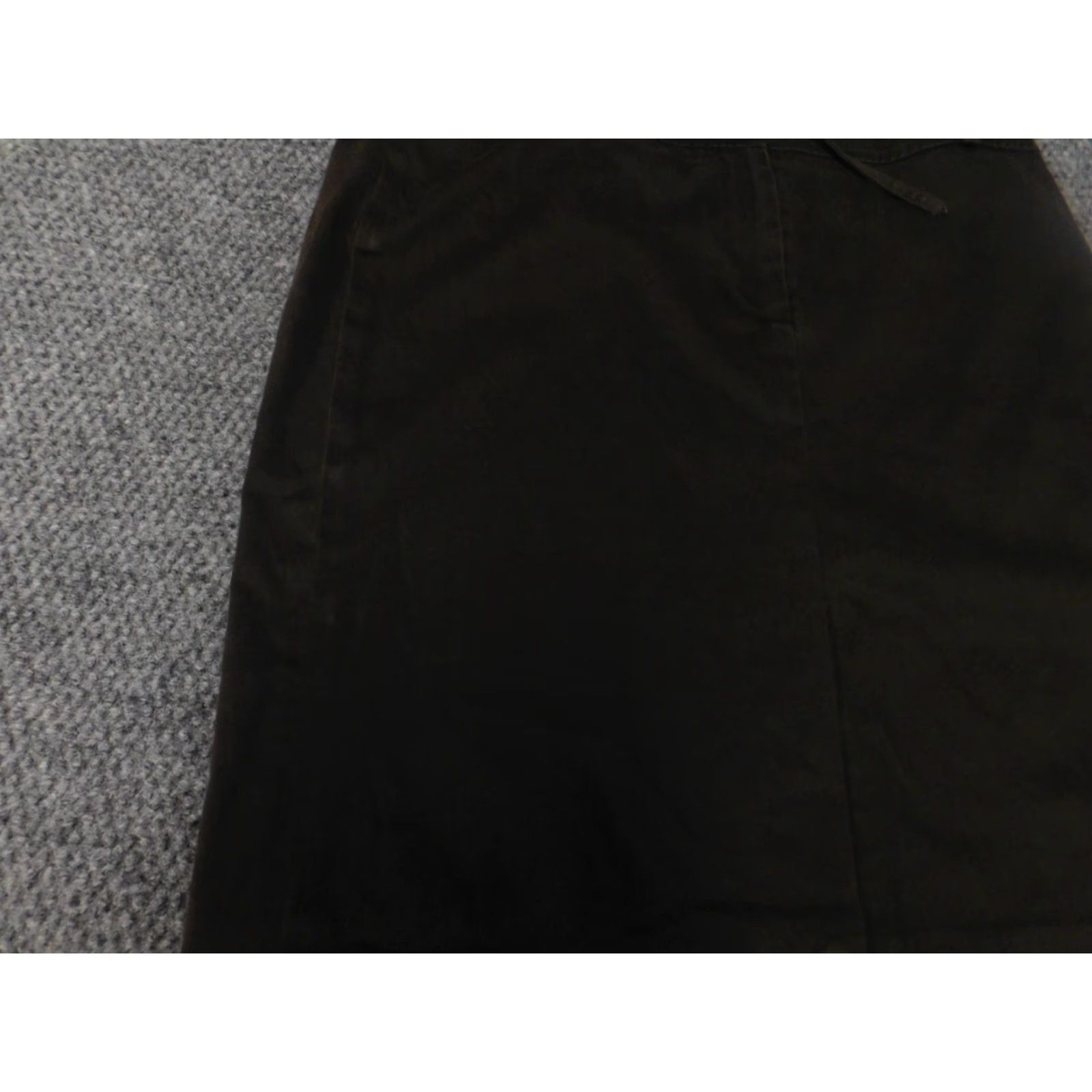 Loft LOFT Ann Taylor Skirt A-Line Knee Length Brown 8 Womens Casual Knit Cotton Zipper Size 30" / US 8 / IT 44 - 4 Thumbnail