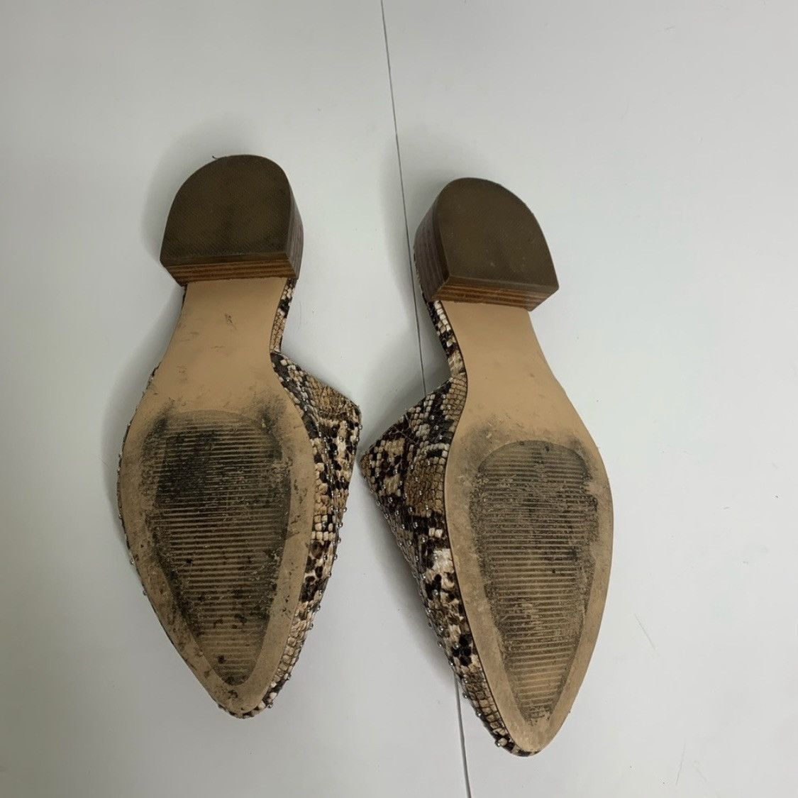 Steve Madden Steve Madden Snake Print Slip-On Mules Almond Toe Size 6.5 Size US 6.5 / IT 36.5 - 8 Thumbnail