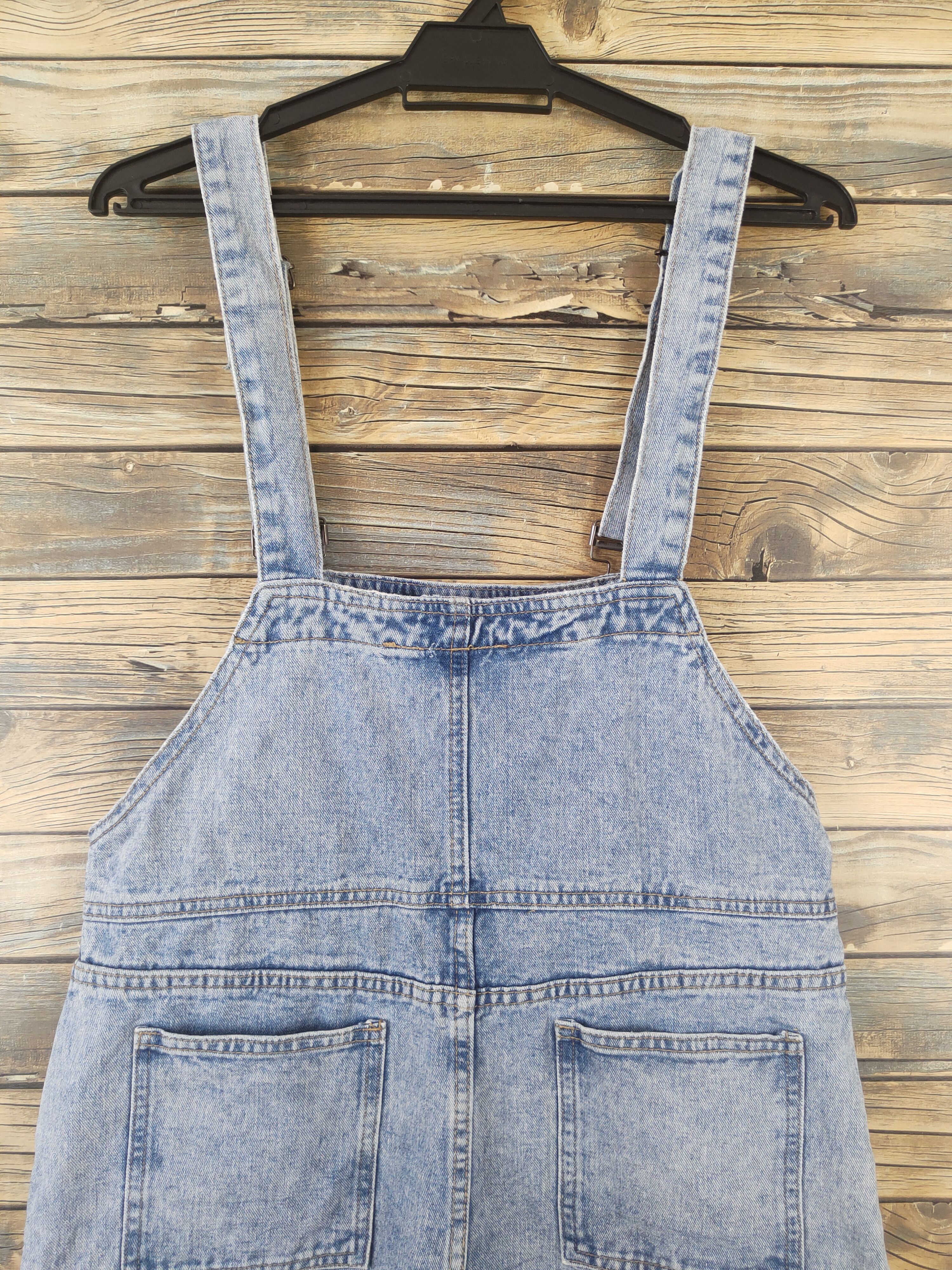 Japanese Brand × Vintage Vintage Japanese Brand Blue Denim Shortall Jumpsuits Size 34" / US 12 / IT 48 - 6 Thumbnail