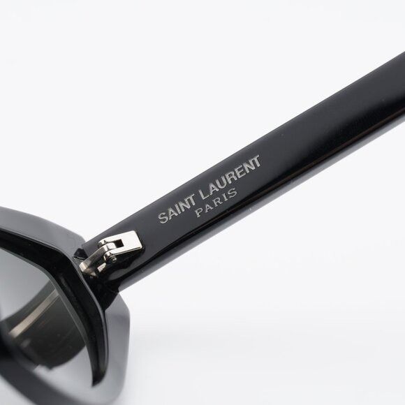 Saint Laurent Paris Saint Laurent SL215 GRACE 001 Sunglasses Black Cat Eye Frame Size ONE SIZE - 5 Thumbnail