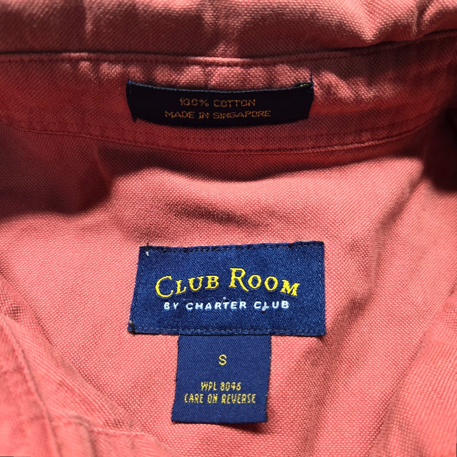 Club Room Club Room Shirt Men Adult Size S Red Solid Button-Up Long Sleeve Casual Button-Down Collar Button-Up Shirt Mens Size US S / EU 44-46 / 1 - 3 Thumbnail