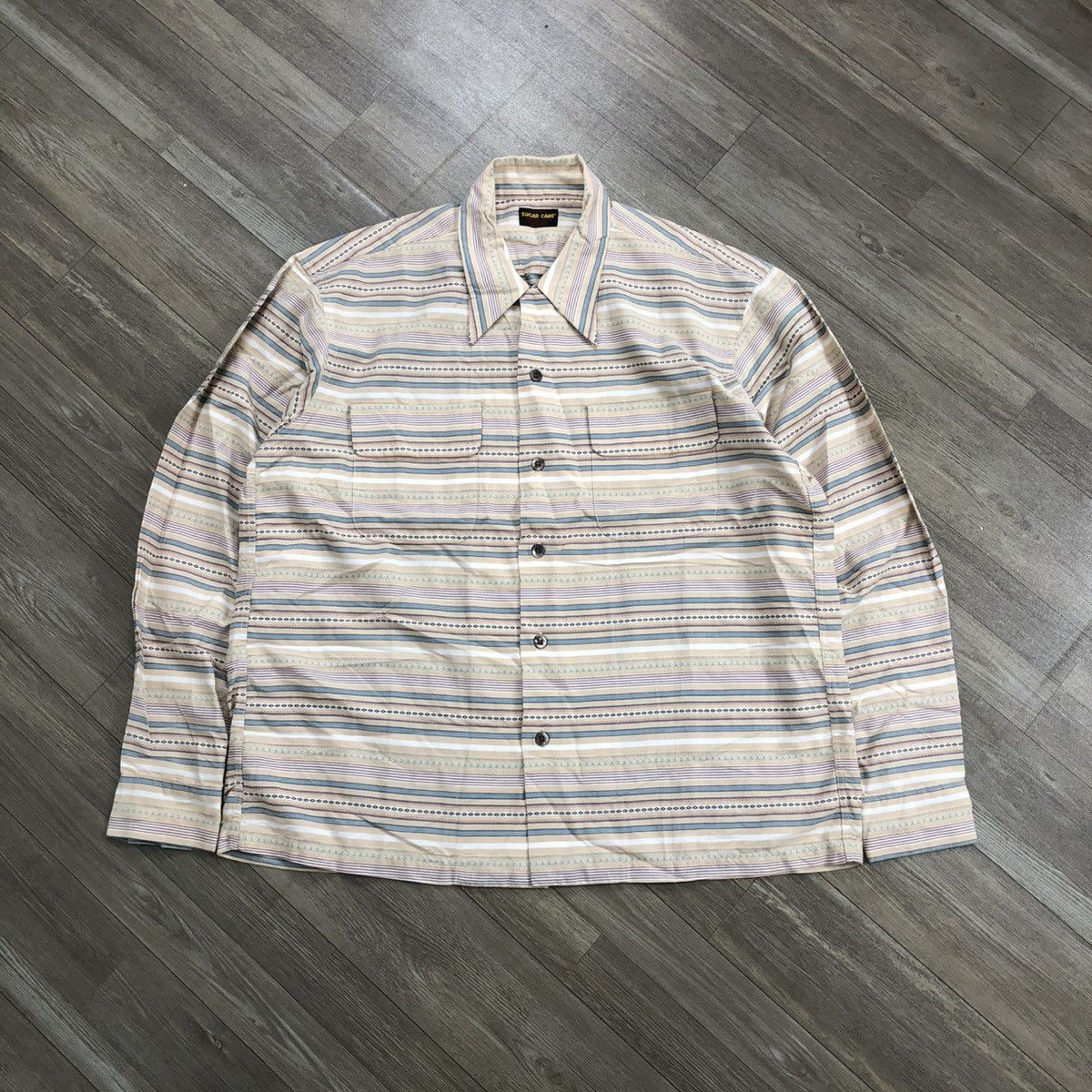 Sugar Cane Vintage Sugar Cane Navajo Striped Work Shirt Toyo Enterprise Size US M / EU 48-50 / 2 - 1 Thumbnail