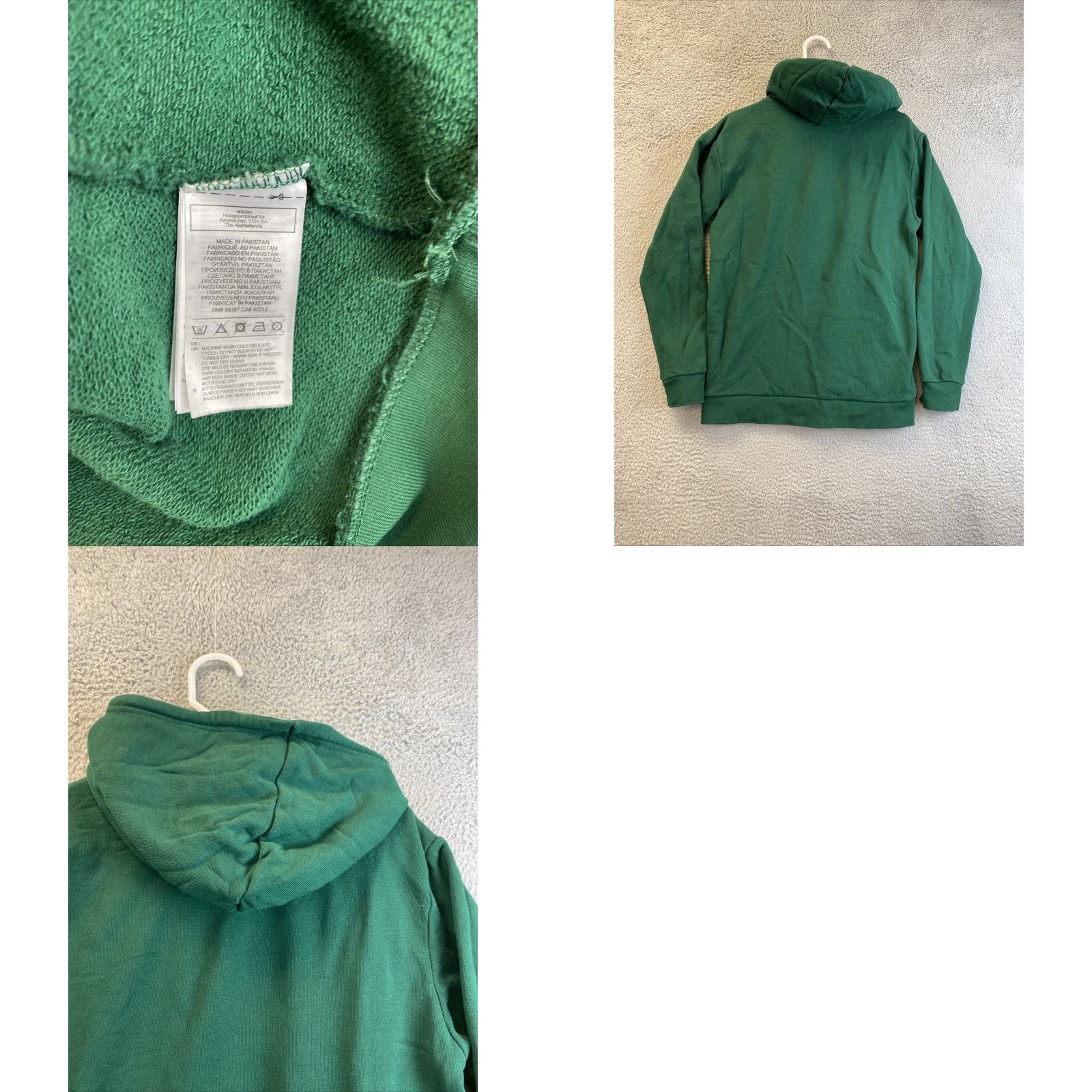 Adidas adidas Hoodie Mens Size M Green Pullover Hooded Sweatshirt Regular Fit Long Sleeve 93-16 Men Size US M / EU 48-50 / 2 - 8 Thumbnail