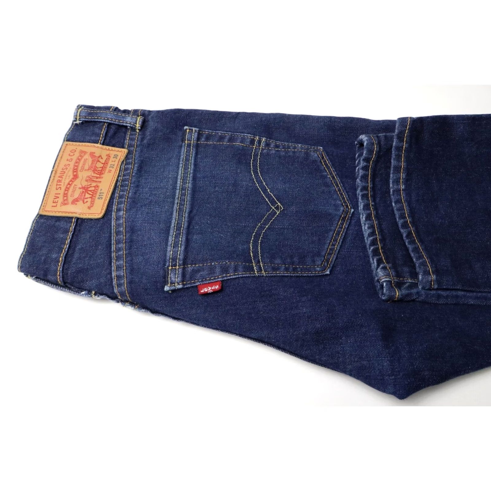 Levi's LEVI'S 511 Jeans Men's W31/L30 Slim Fit Blue Faded Denim Stretched Zip Fly Size US 31 - 5 Thumbnail