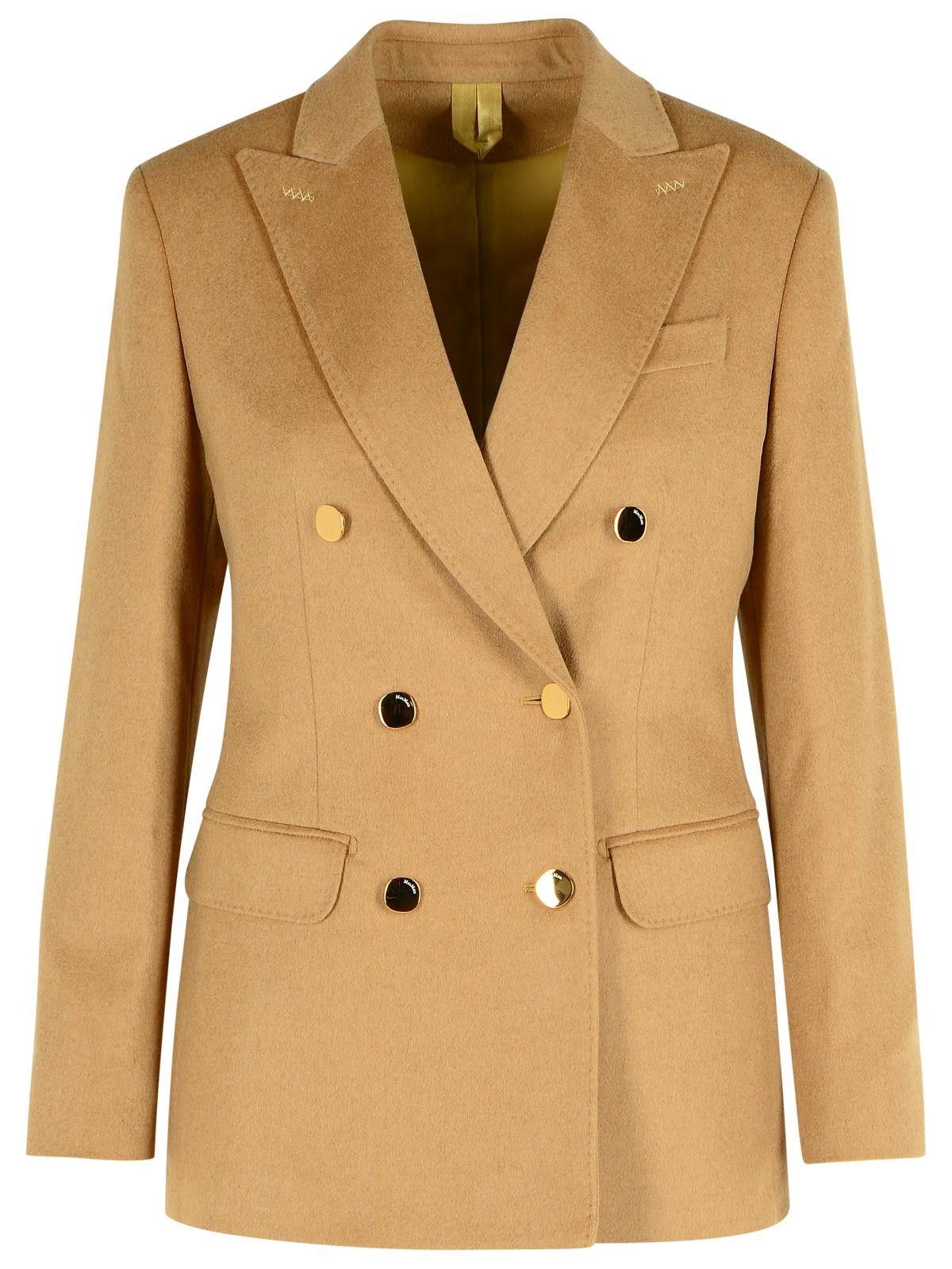 Max Mara MAX MARA 'Pesche' Beige Camel Blazer Size M / US 6-8 / IT 42-44 - 1 Thumbnail