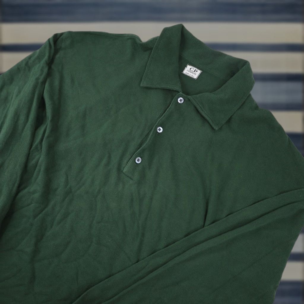 Vintage VINTAGE C.P. Company Long Sleeve Polo Shirt Mens XXL Green Polo Shirt 2XL Mens Size US XXL / EU 58 / 5 - 1 Thumbnail