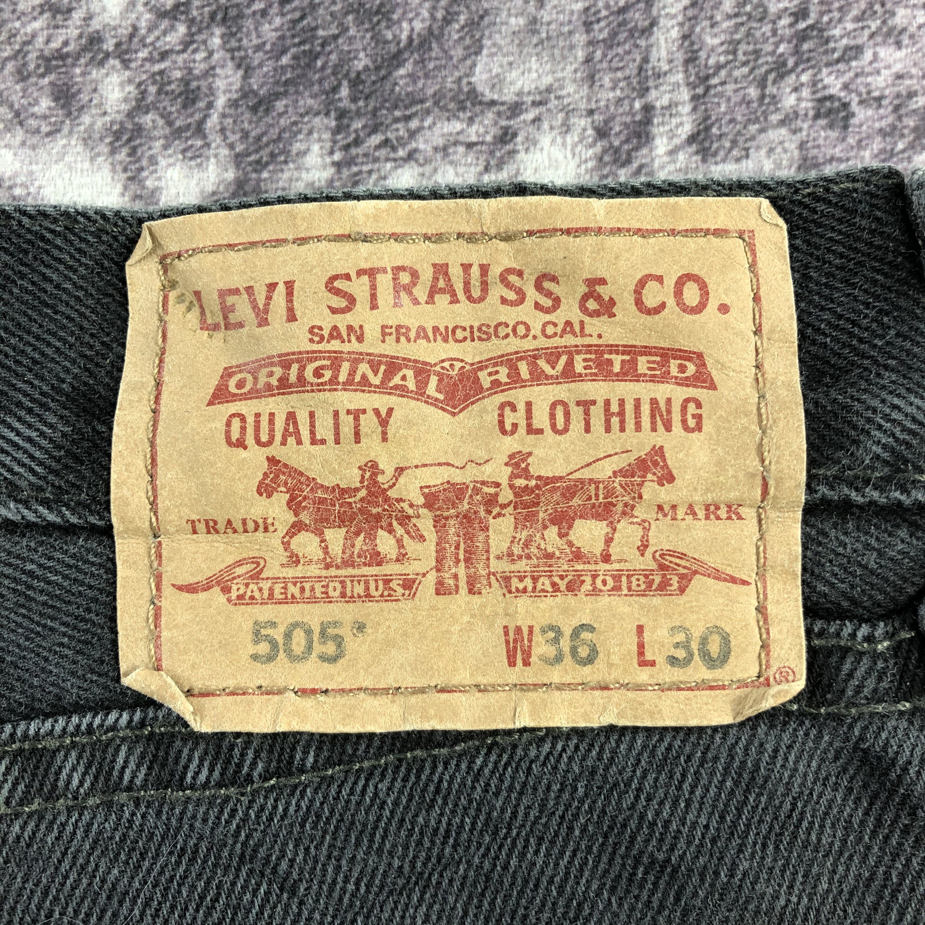 Levi's × Vintage Vintage Faded Black Levis 505 Jeans-JM2897 Size US 38 / EU 54 - 6 Thumbnail