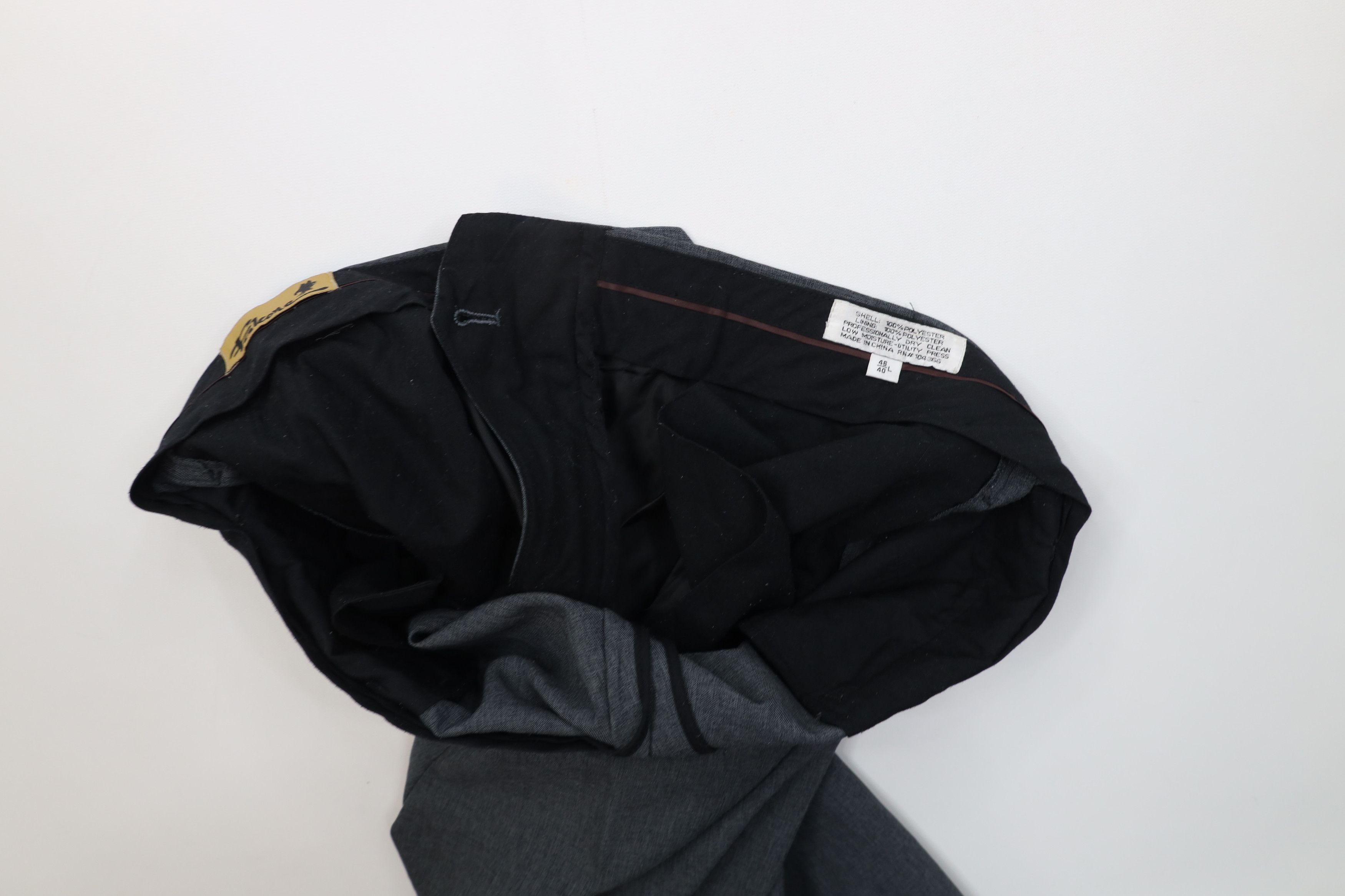 Vintage Vintage 90s Streetwear Baggy 3 Piece Knit Suit Wedding Size 46L - 22 Thumbnail
