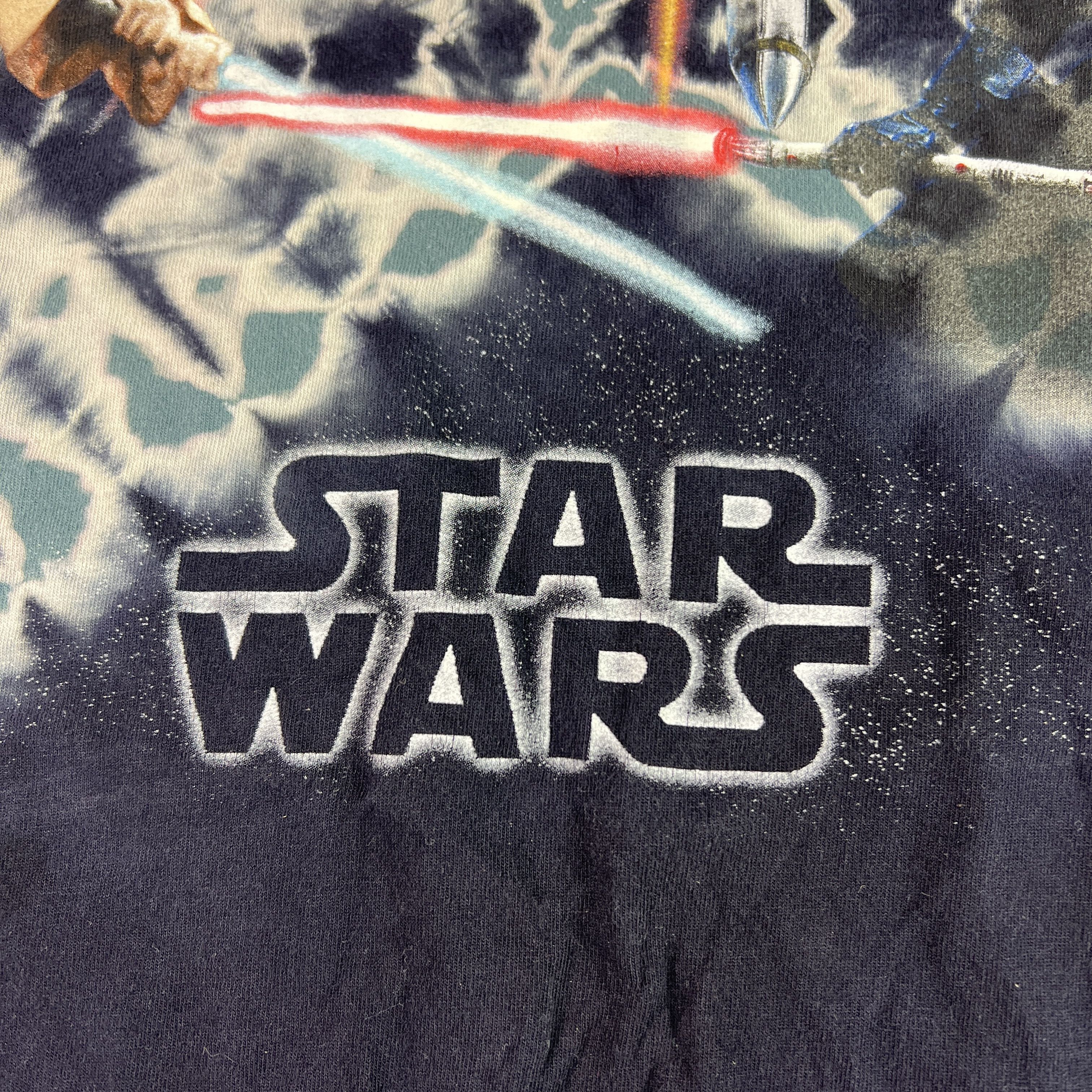 Star Wars VTG Star Wars Episode 1 Shirt Tie Dye Sith Obi Wan Shirt Size US XL / EU 56 / 4 - 2 Thumbnail