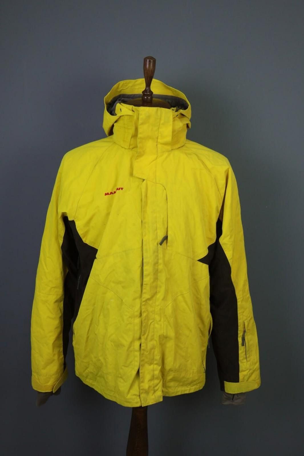 Mammut Mammut Vintage Yellow Gore-Tex Waterproof Windbreaker Jacket Size US M / EU 48-50 / 2 - 1 Thumbnail