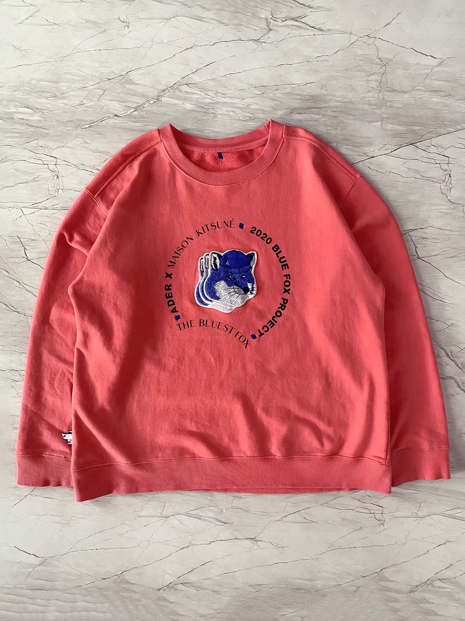 Maison Kitsune Maison Kitsune x Ader Error Triple Fox Head Sweatshirt |  Grailed