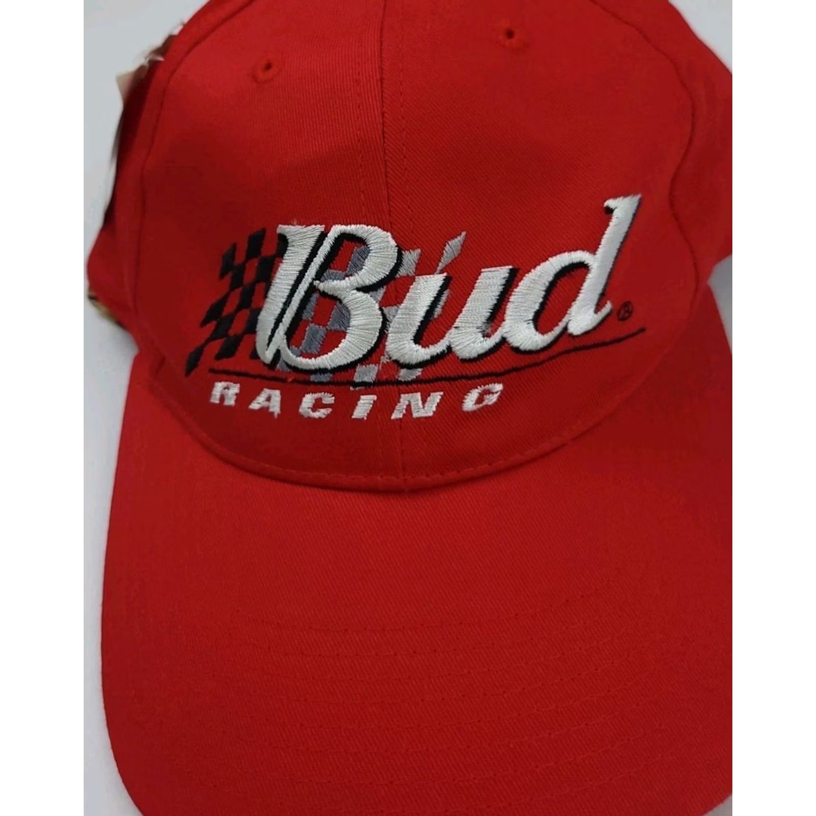 Budweiser VINTAGE Budweiser Hat Mens Adjustable Red Y2k Bud Racing Embroidered Beer Promo Sport Nascar Nwt Usa Size ONE SIZE - 2 Thumbnail