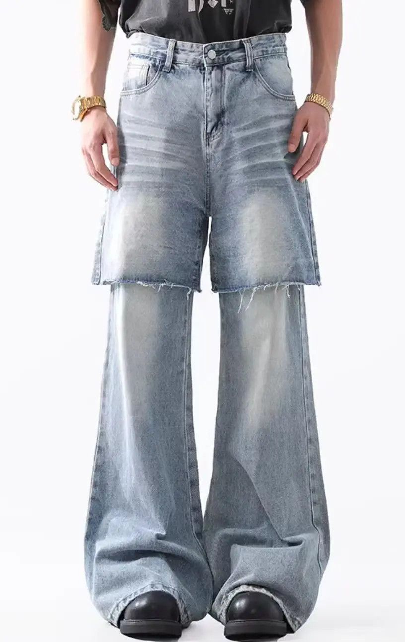 Designer × Japanese Brand Vintage Hip Hop Punk Loose Casual Pants Size US 33 - 1 Thumbnail