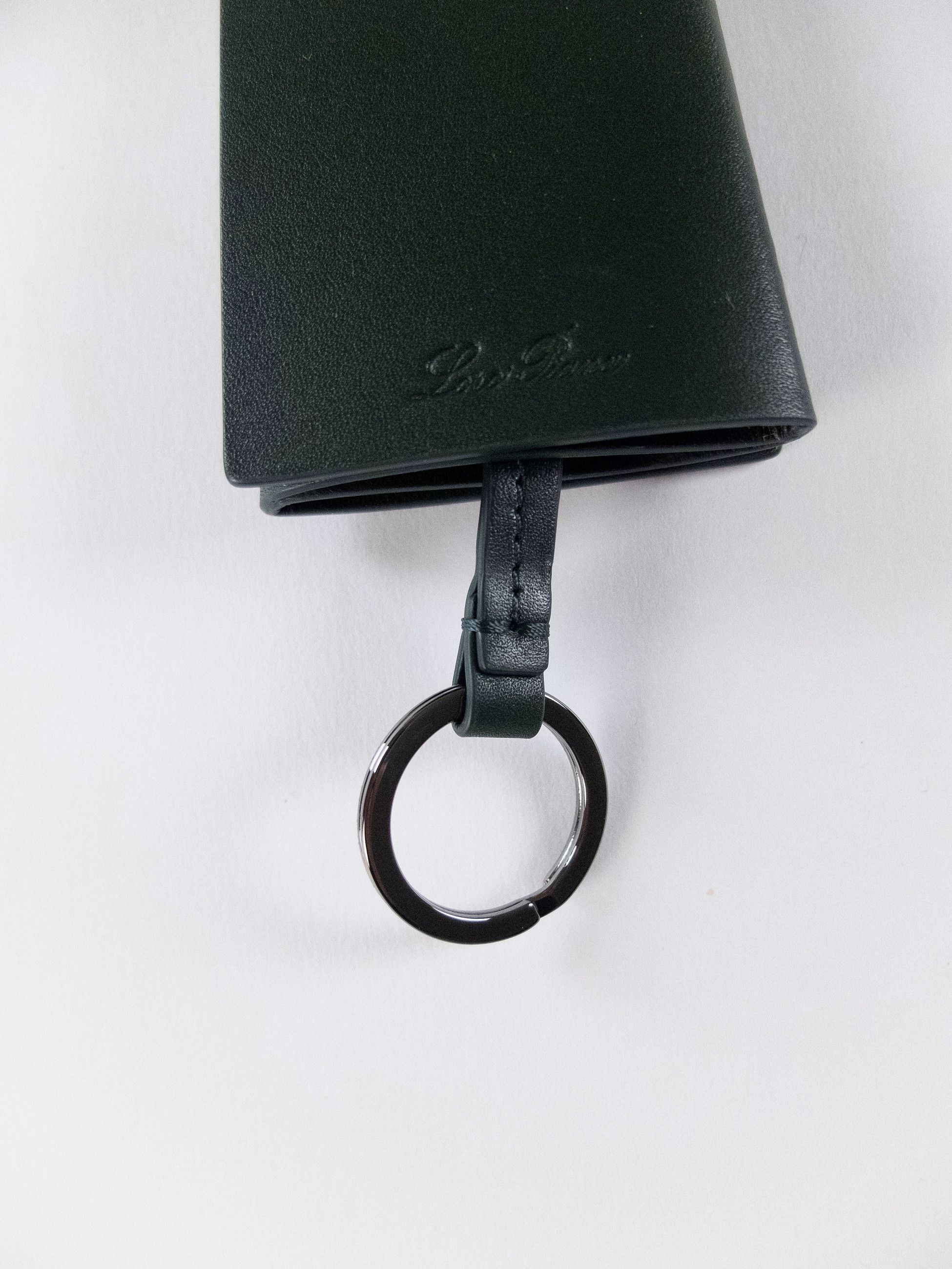 Loro Piana LORO PIANA dark green leather concealed tassel keyring Size ONE SIZE - 4 Thumbnail