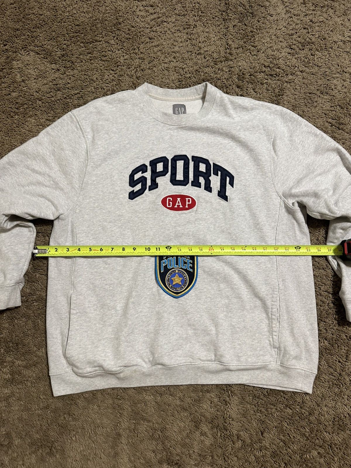 Anti Social Social Club × Gap × Vintage Vintage GAP sports “postal police” sweater 00s size XL Size US XL / EU 56 / 4 - 4 Thumbnail