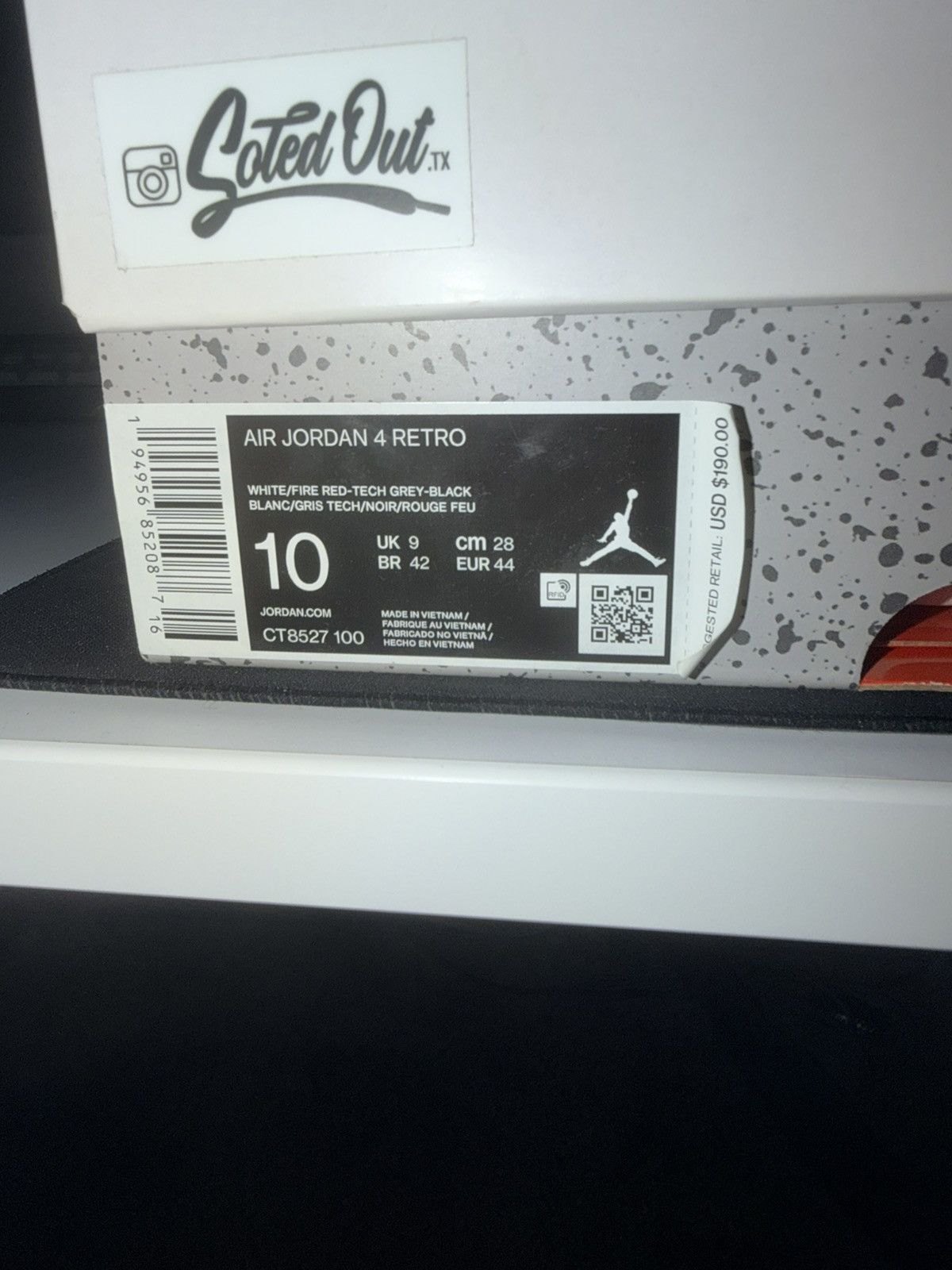Jordan Brand White Oreo Jordan 4 Retro Size US 10 / EU 43 - 5 Thumbnail