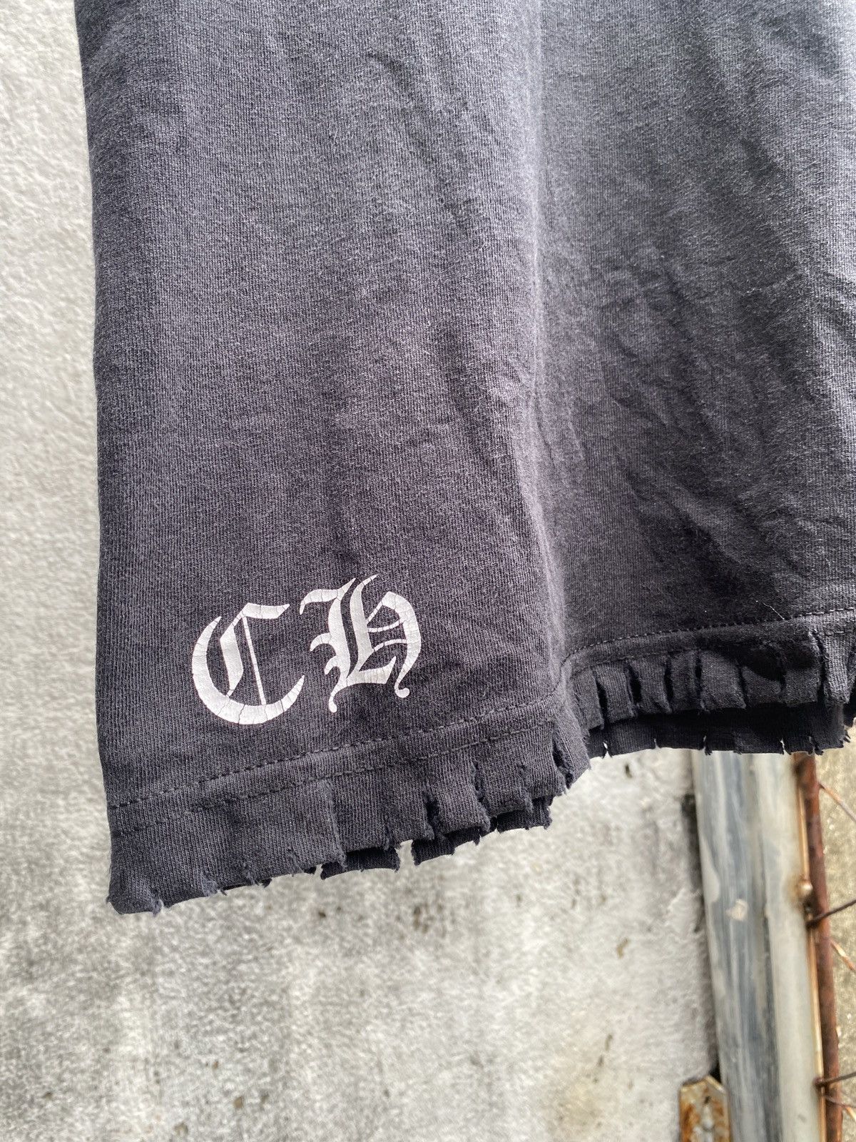 Chrome Hearts TRASHED - OFF SHOULDER CHROME HEARTS STARS VINTAGE TEE Size M / US 6-8 / IT 42-44 - 6 Thumbnail
