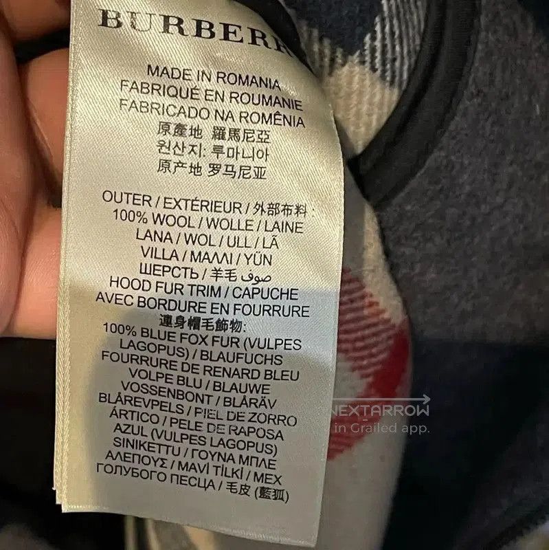 Burberry Burberry Black Wool Blend Women's Coat. Size L / US 10 / IT 46 - 6 Thumbnail