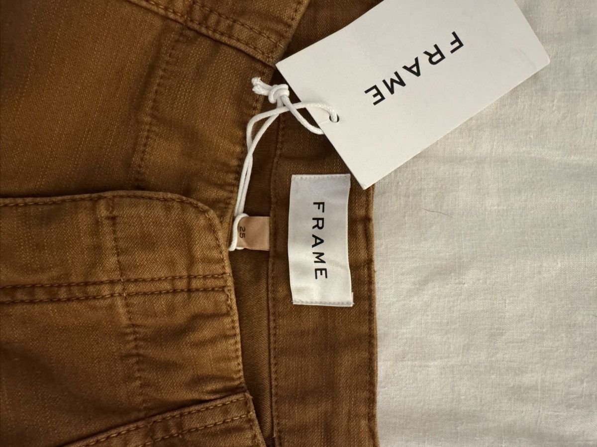 Frame FRAME: Utility Barrel cotton-canvas wide-leg pants Size 25" / US 0 / IT 36 - 2 Thumbnail