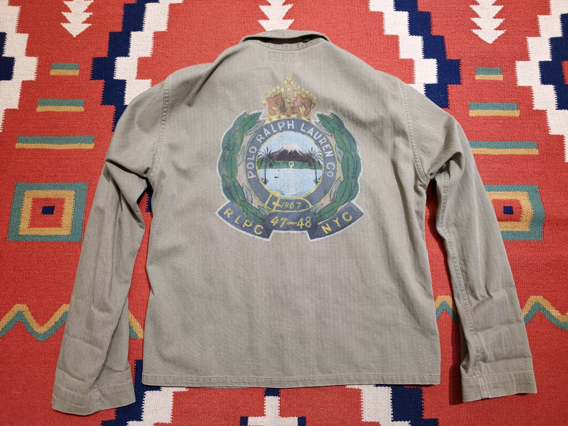 RRL Ralph Lauren Polo Ralph Lauren WWII USMC HBT P44 Jacket Size US S / EU 44-46 / 1 - 1 Thumbnail