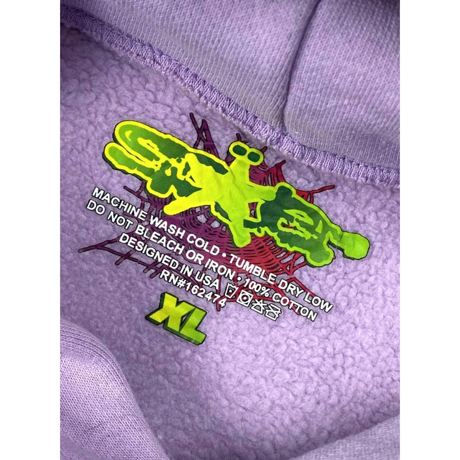 Sacai Sp5der Acai Hoodie Men XL Purple Size US XL / EU 56 / 4 - 5 Thumbnail