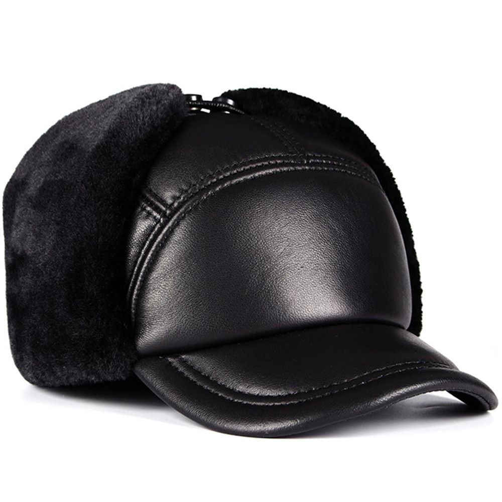 Japanese Brand × Vintage Genuine leather bomber hat Size ONE SIZE - 2 Thumbnail