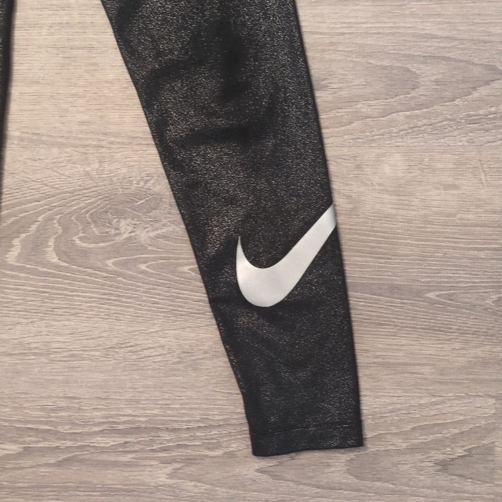 Nike Nike black glitter leggings size small Size 22" - 2 Thumbnail