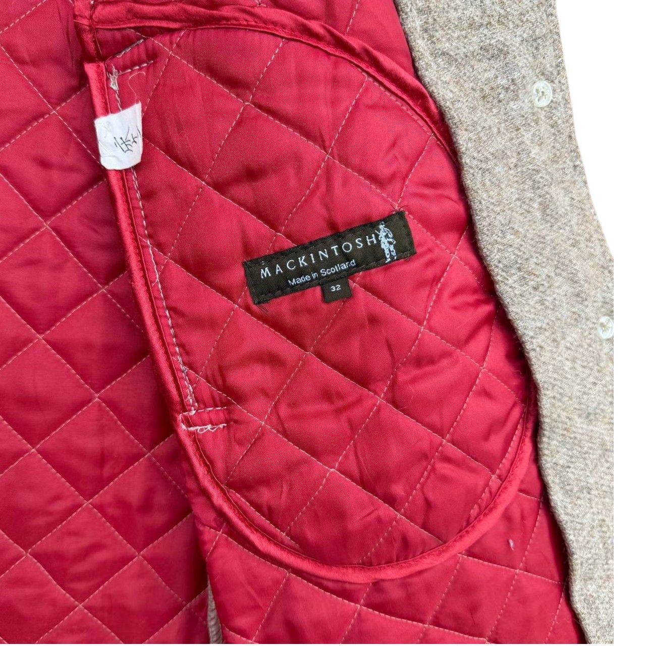 Mackintosh Vintage MACKINTOSH SCOTLAND Wool Diamond Quilted Coat Size XXS / US 00 / IT 34 - 9 Thumbnail