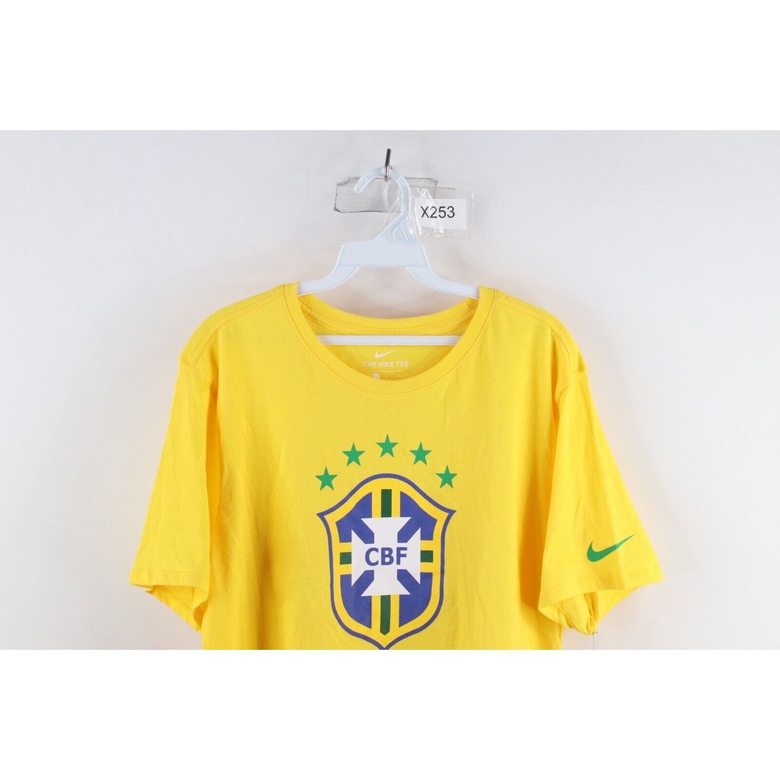 Nike New Nike Spell Out CBF Brasil Soccer National Team T-Shirt Size US M / EU 48-50 / 2 - 2 Thumbnail