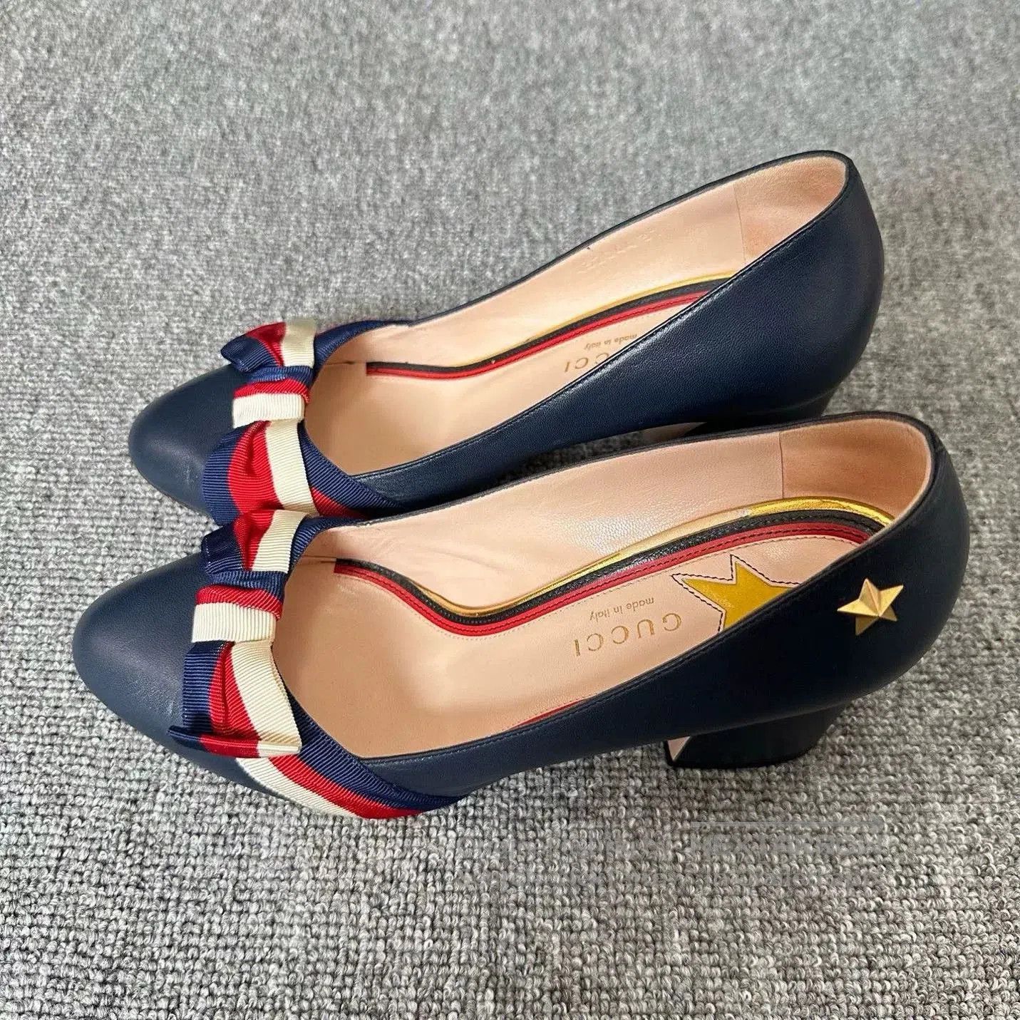Gucci Gucci Bow High Heels with Tricolor Stripe. Size US 6 / IT 36 - 5 Thumbnail