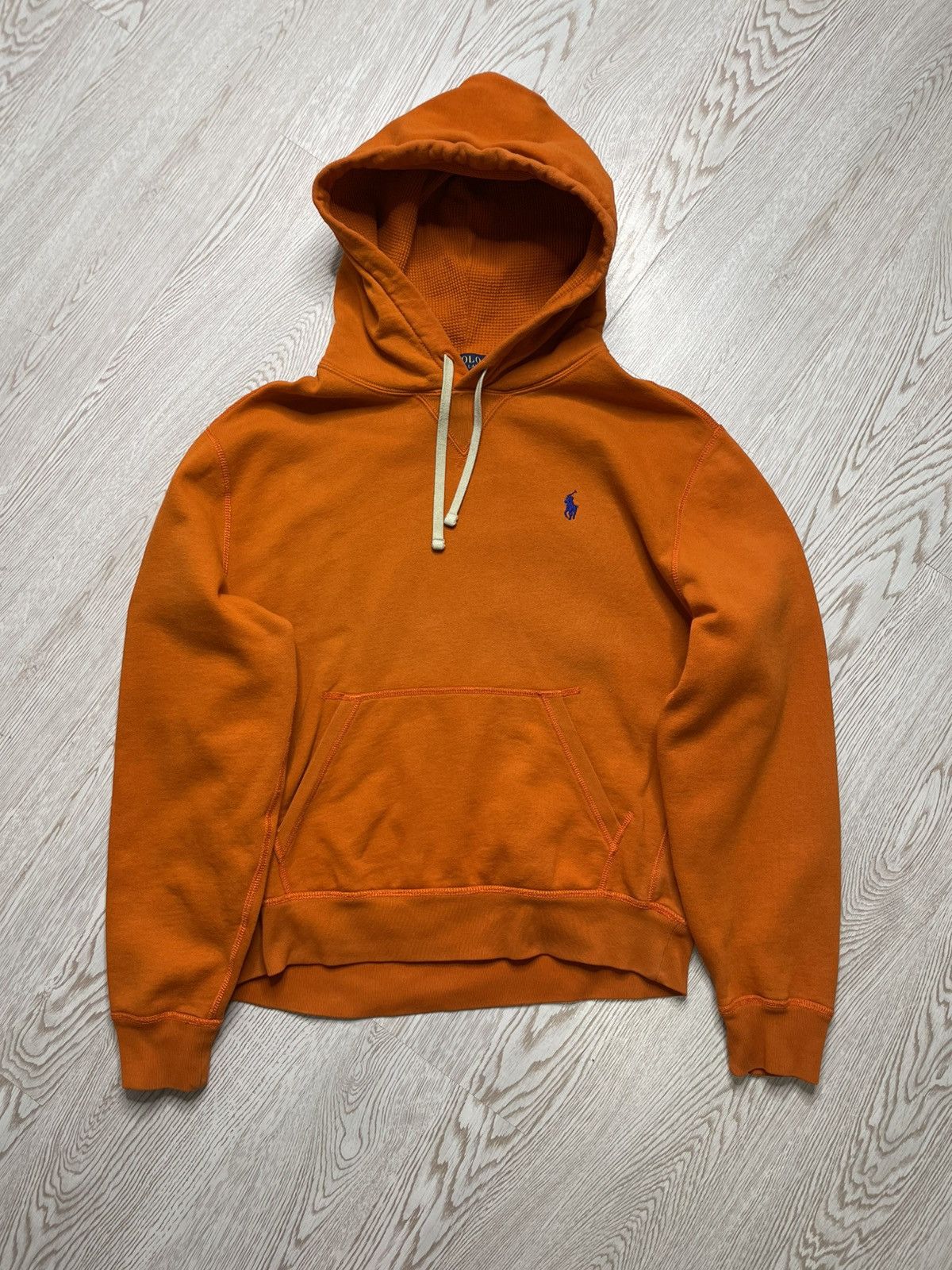 Polo Ralph Lauren × Vintage Vintage Y2K Polo Ralph Lauren Orange hoodie size M Size US M / EU 48-50 / 2 - 1 Thumbnail