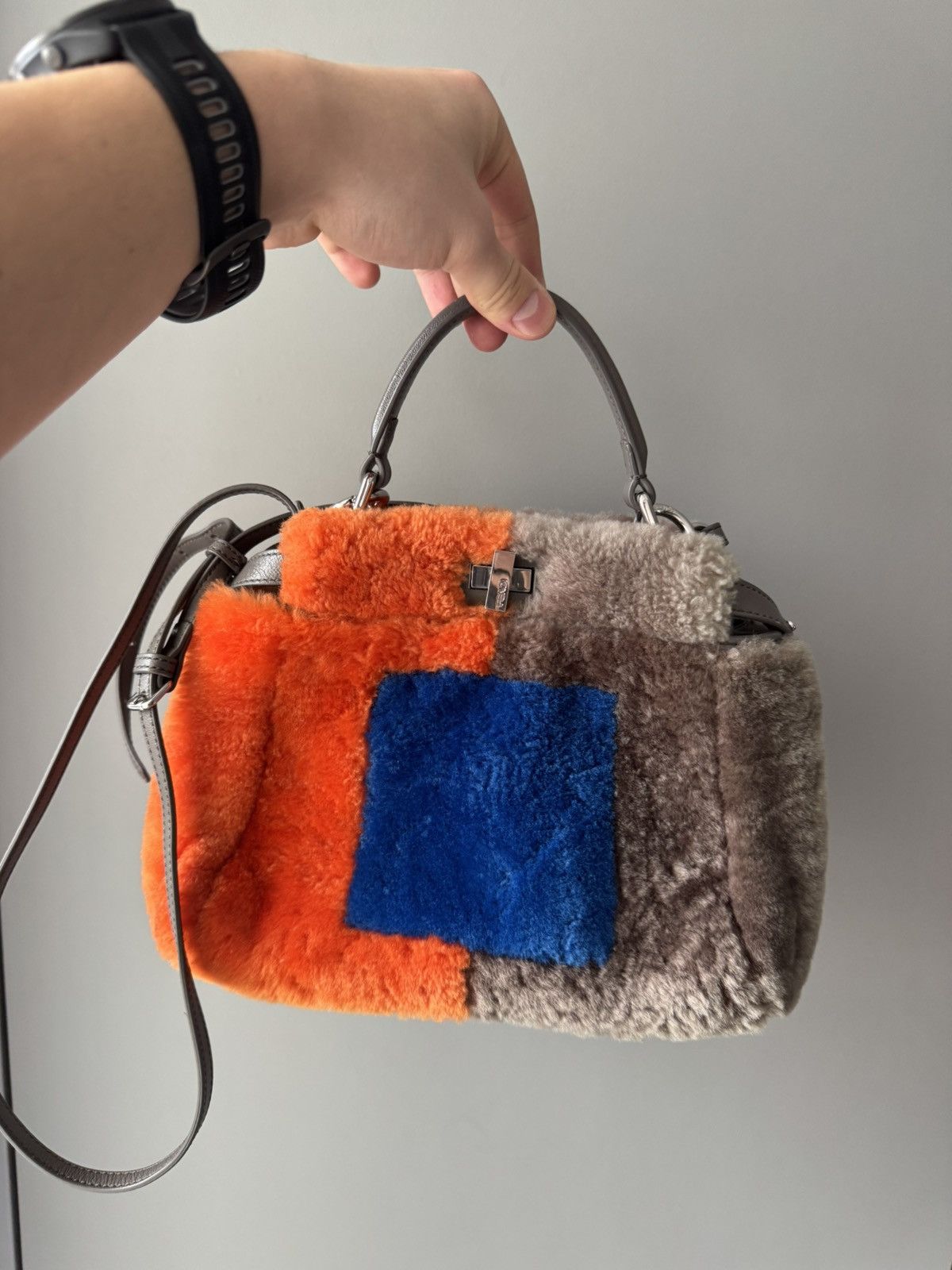 Fendi Rare Fendi Fur Peekaboo Mini Handbag Size ONE SIZE - 1 Thumbnail