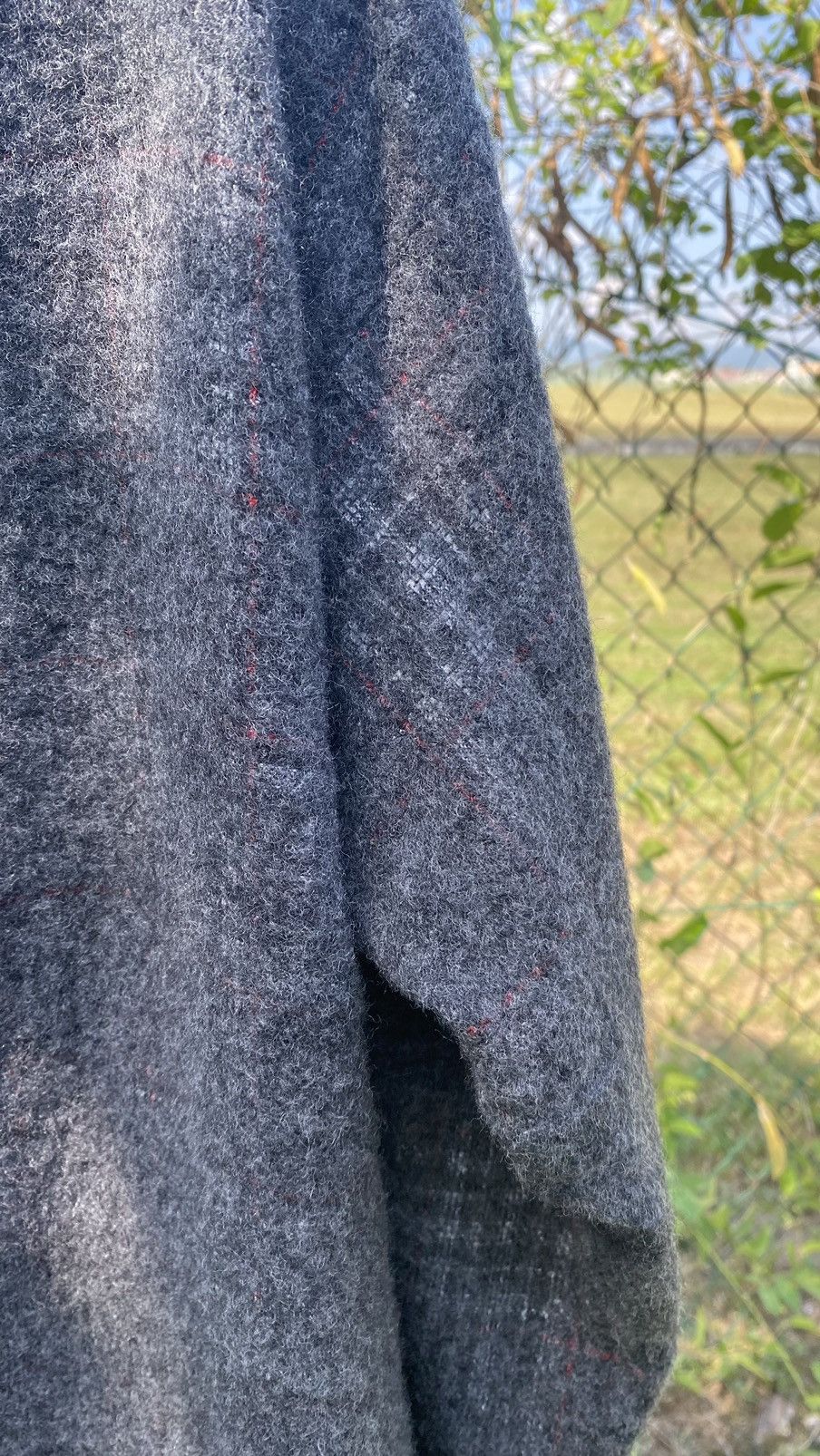 Frapbois Issey Miyake Frapbois Plaid Long Coat Size ONE SIZE - 7 Thumbnail