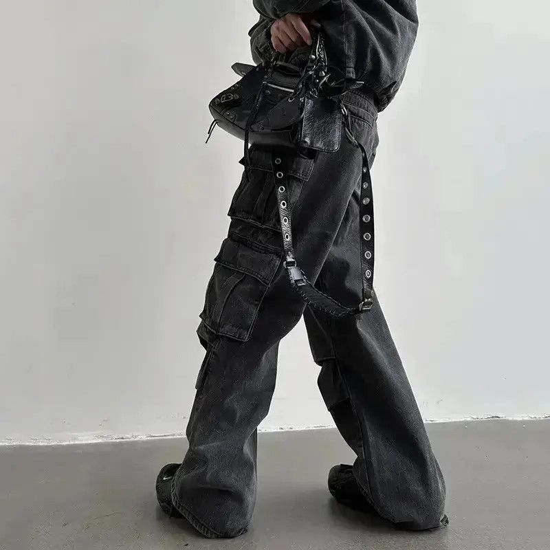 Japanese Brand Multi pocket utility grunge cargo pants y2k Size US 32 / EU 48 - 6 Thumbnail