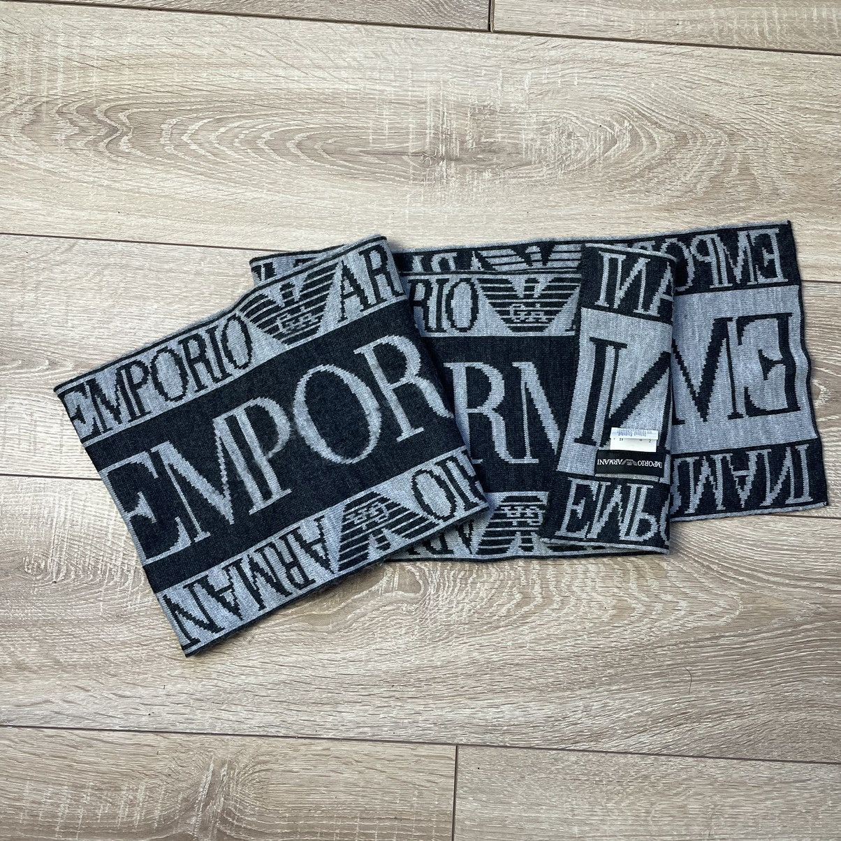 Emporio Armani Emporio Armani multi logo vintage scarf Size 34 - 1 Thumbnail