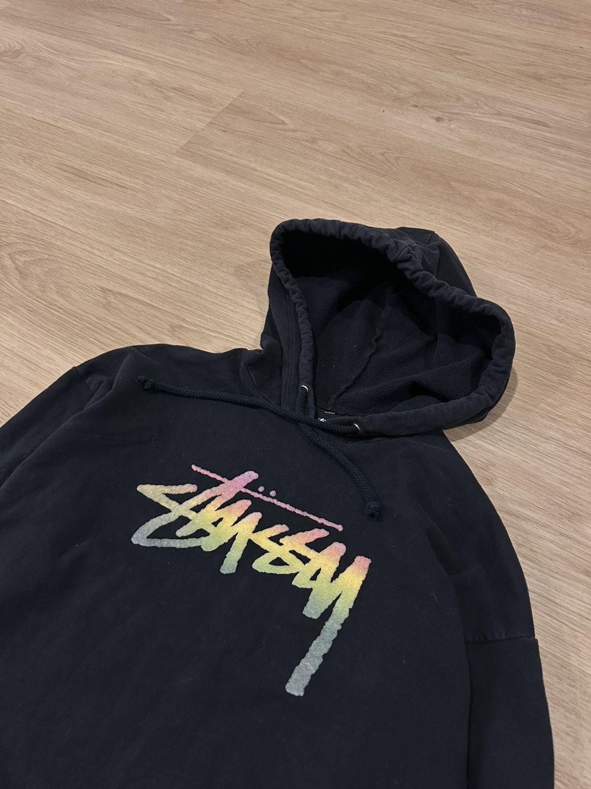 Stussy Vintage Stussy Spellout Hoodie Crop Size US S / EU 44-46 / 1 - 3 Thumbnail
