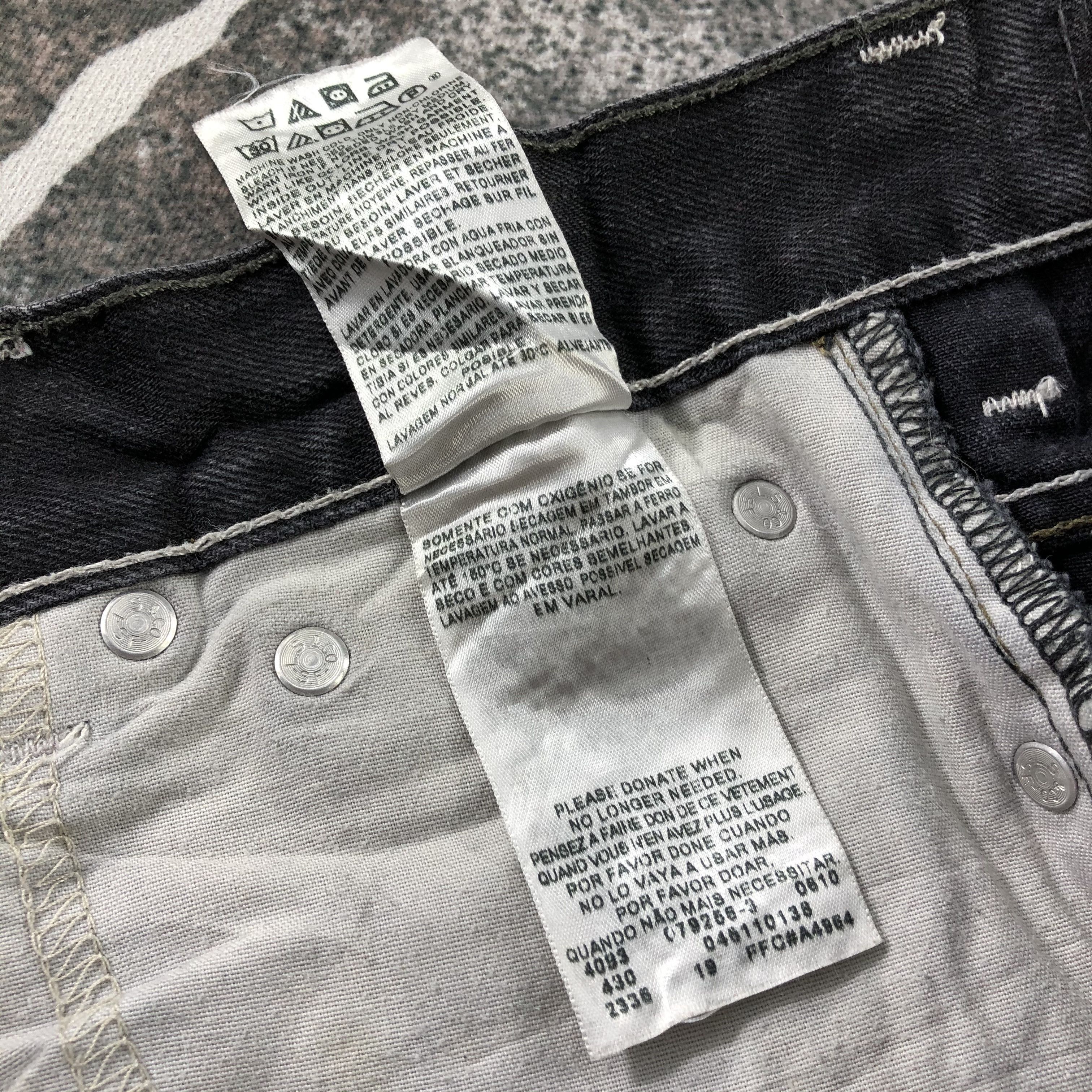 Levi's Vintage Levi's 511 Jeans Faded Black Denim KJ1416 Size US 29 - 11 Thumbnail