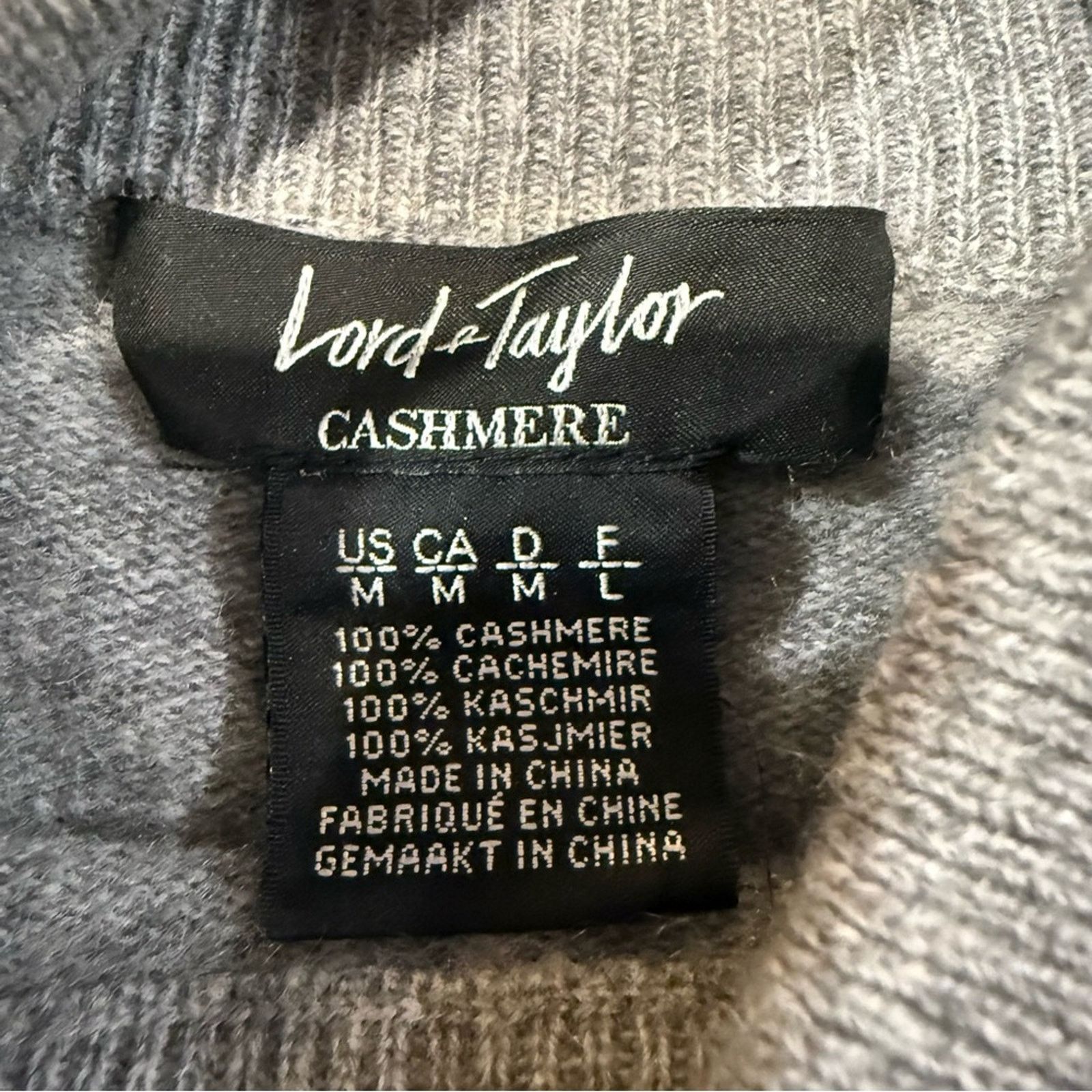 Lord & Taylor Lord & Taylor 100% Cashmere MockNeck Sweater Dress Womens M Size M / US 6-8 / IT 42-44 - 4 Thumbnail