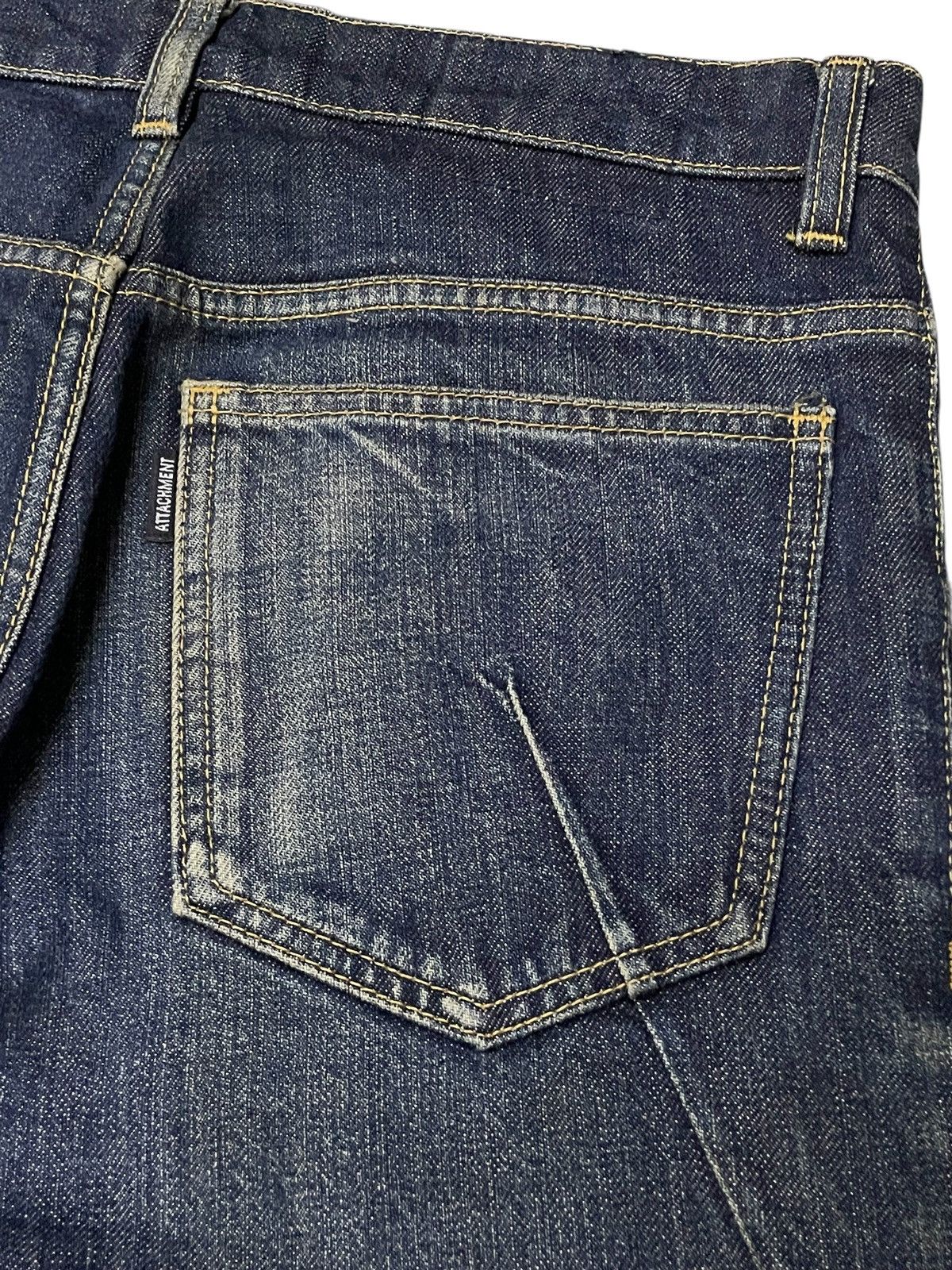 Attachment Attachment Japan Spiral Curved Stacked Leg Long Seam Jeans Size US 30 / EU 46 - 21 Thumbnail