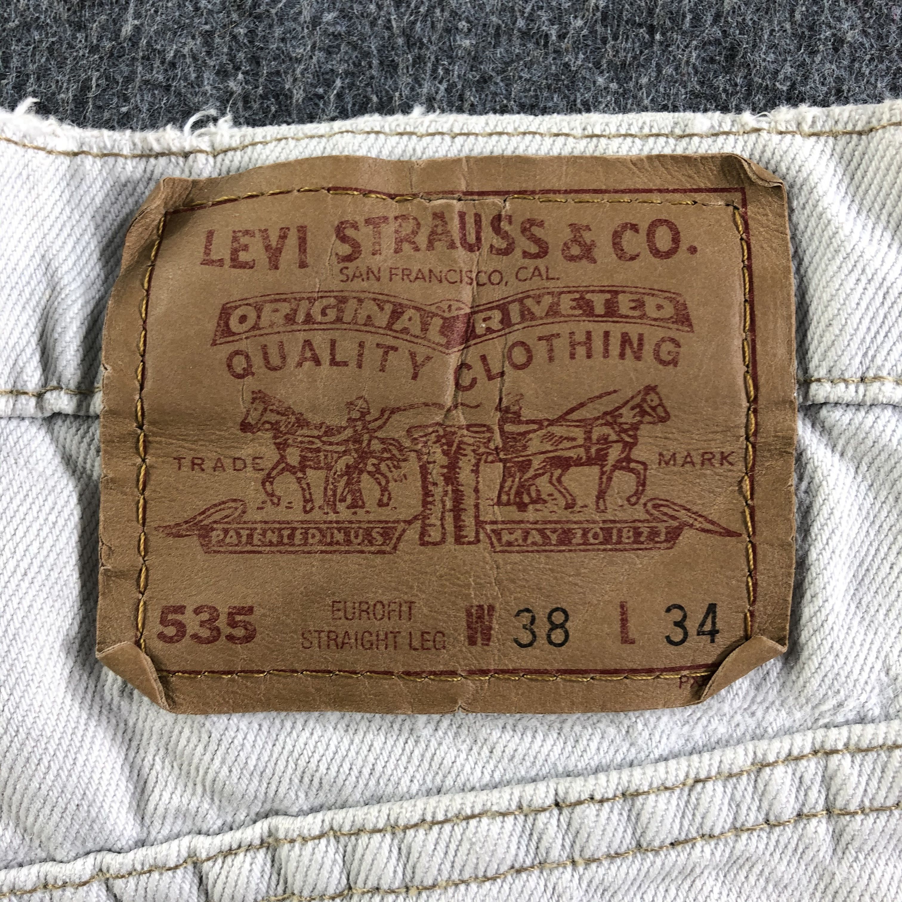Levi's Vintage Light Wash Levis 535 Jeans-J3449 Size 38" / US 16 / IT 52 - 5 Thumbnail
