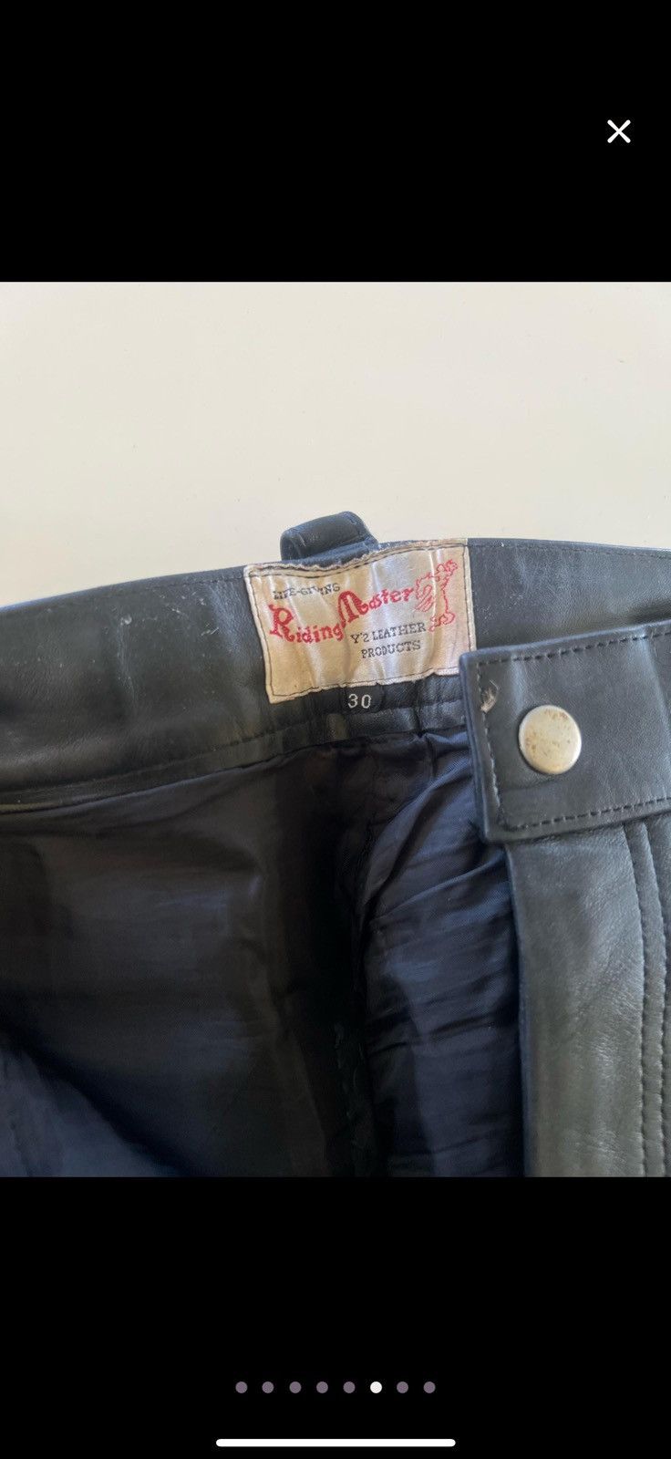 Vintage RARE Vintage Y’2 Riding Monster Leather Pants Size US 28 / EU 44 - 6 Thumbnail