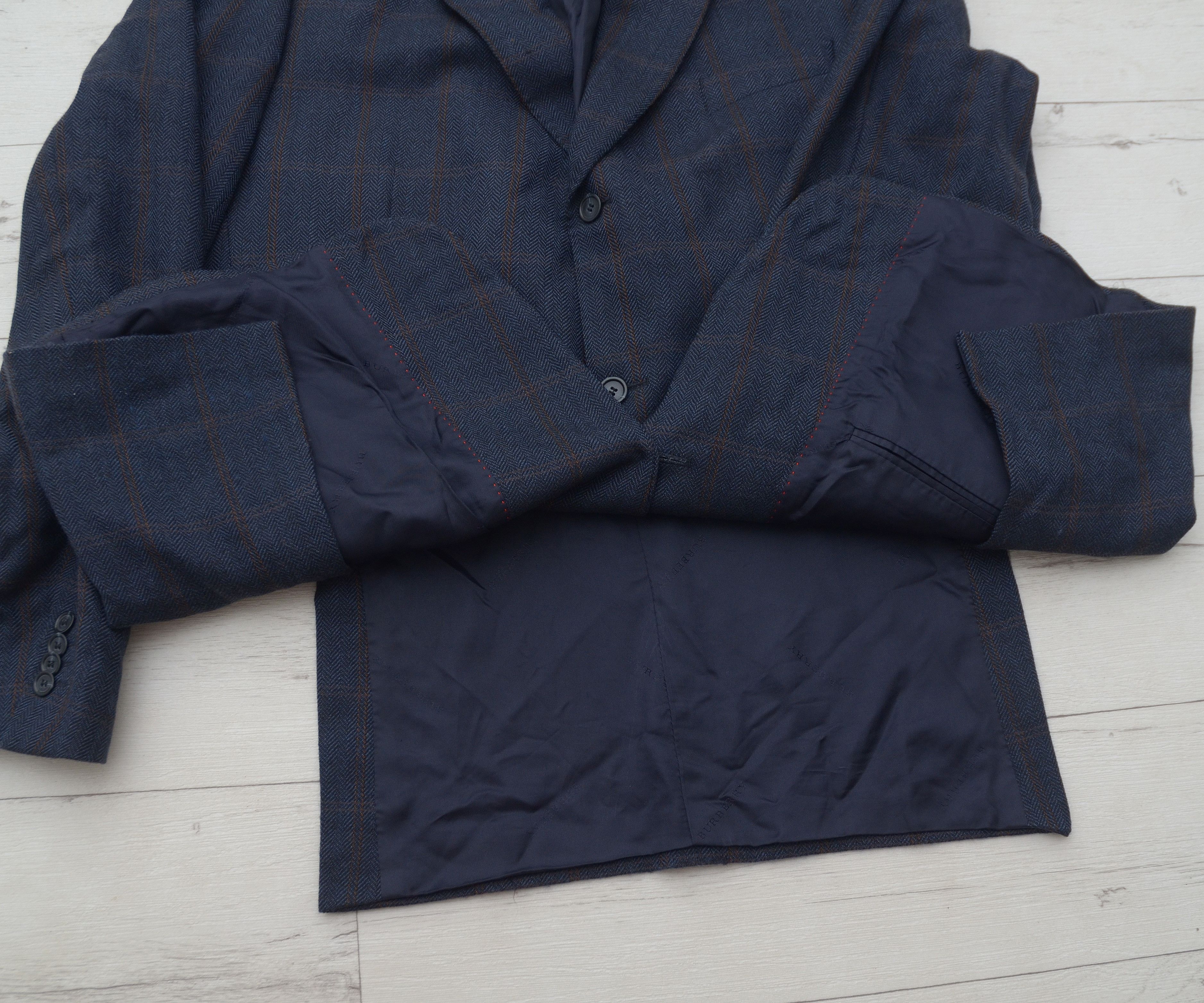 Burberry × Burberry Prorsum Vintage BURBERRY London Wool Tweed Check Blazer size 56 Size 54R - 8 Thumbnail