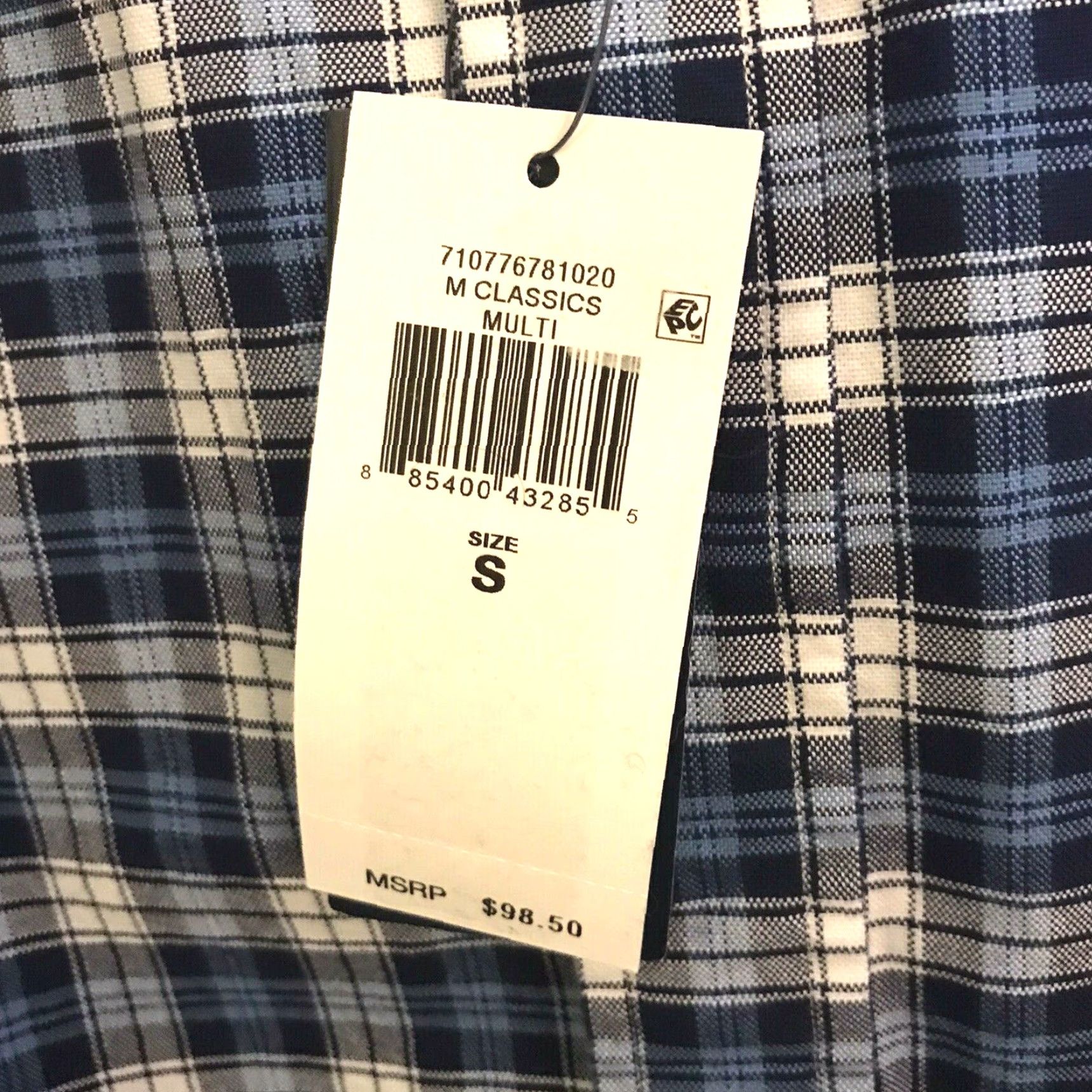 Ralph Lauren Ralph Lauren Oxford Shirt Mens Sz Small Windowpane Plaid Blue Logo Button-Up Classic Fit Casual Size US S / EU 44-46 / 1 - 4 Thumbnail
