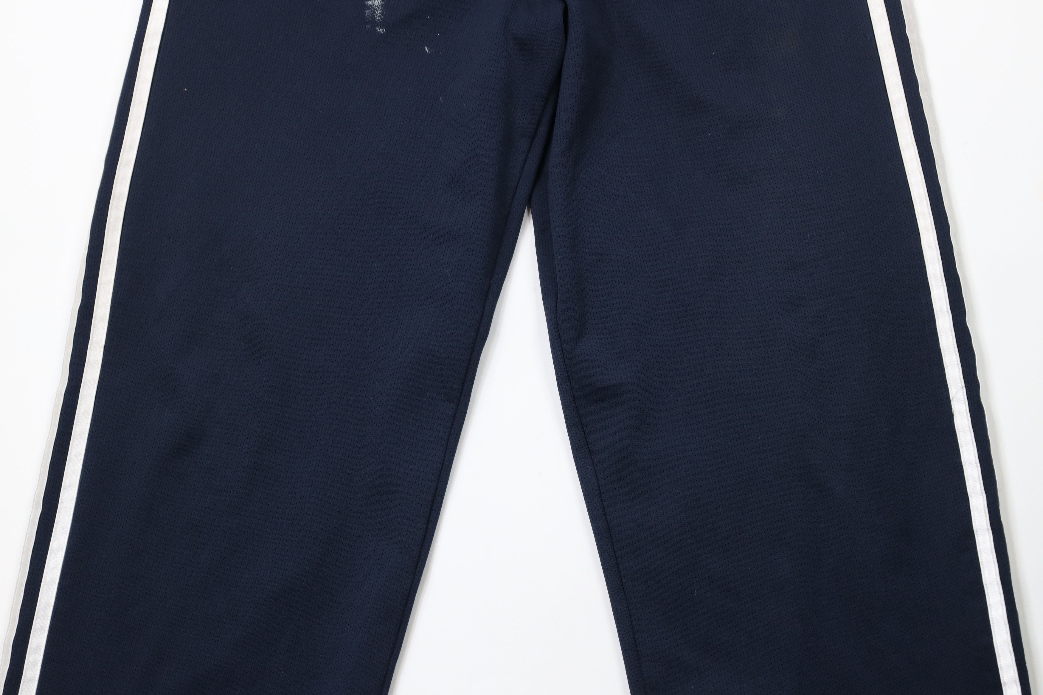 Adidas × Vintage Vintage Y2K Adidas Spell Out Striped Wide Leg Pants Blue Size 28" / US 6 / IT 42 - 3 Thumbnail