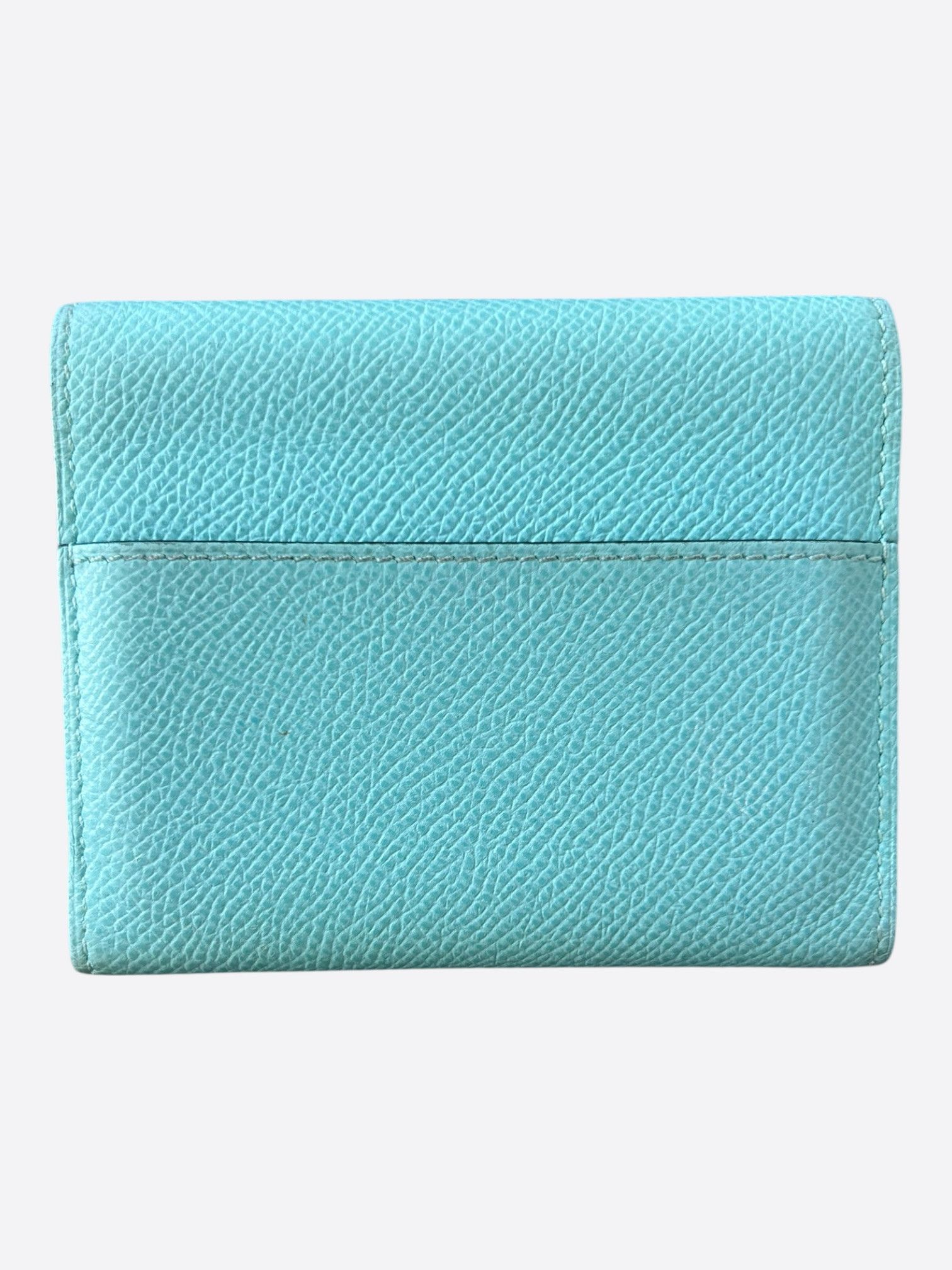 Hermes Hermes Blue Epsom & Palladium Hardware Mini Clic Card Holder Size ONE SIZE - 2 Thumbnail