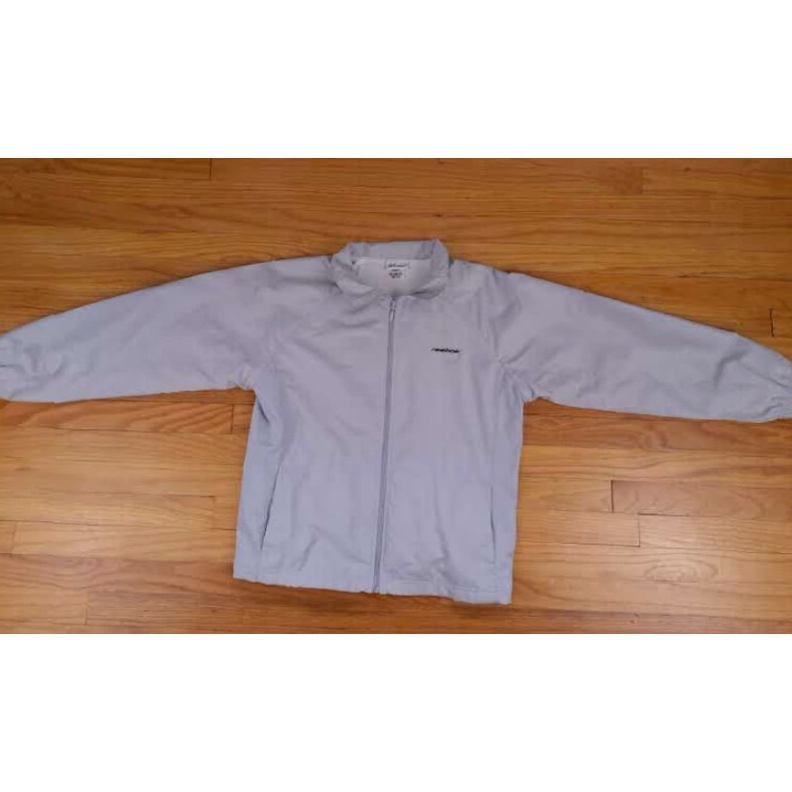 Reebok Reebok Woman Lightweight Full Zip Tennis Jacket Large Grey Size L / US 10 / IT 46 - 3 Thumbnail