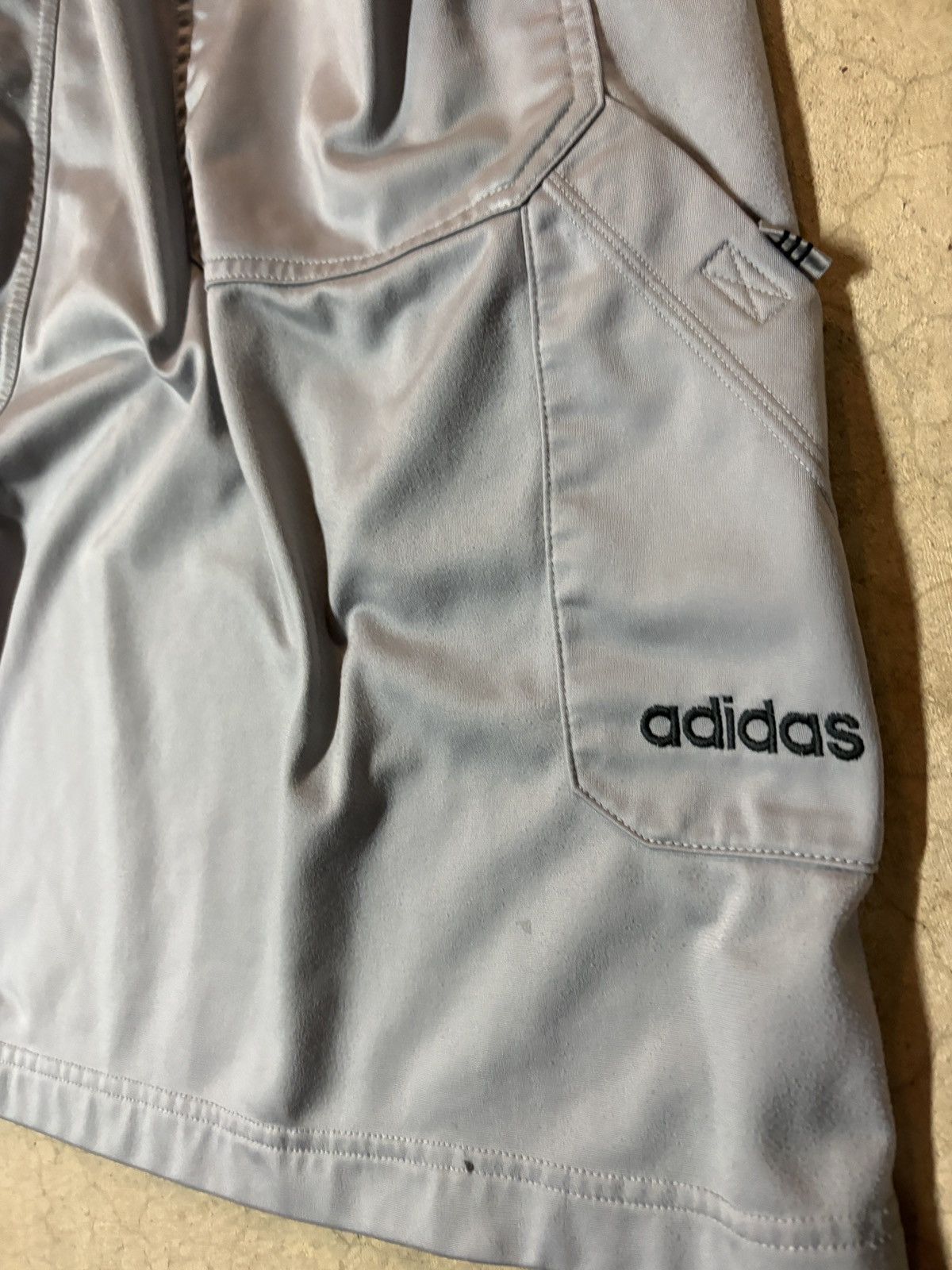 Adidas Vintage 00’s Adidas Y2K Carpenter Baggy Shorts Smoke Gray XL Size US 36 / EU 52 - 5 Thumbnail